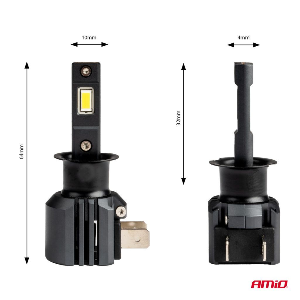 Εικόνα 3 από 6 — Amio – ΛΑΜΠΕΣ LED H3 12V 44W 6.500K 3.936lm CSP X4 SERIES AVIATOR PLUG & PLAY – 2 ΤΕΜ. (03762/AM)