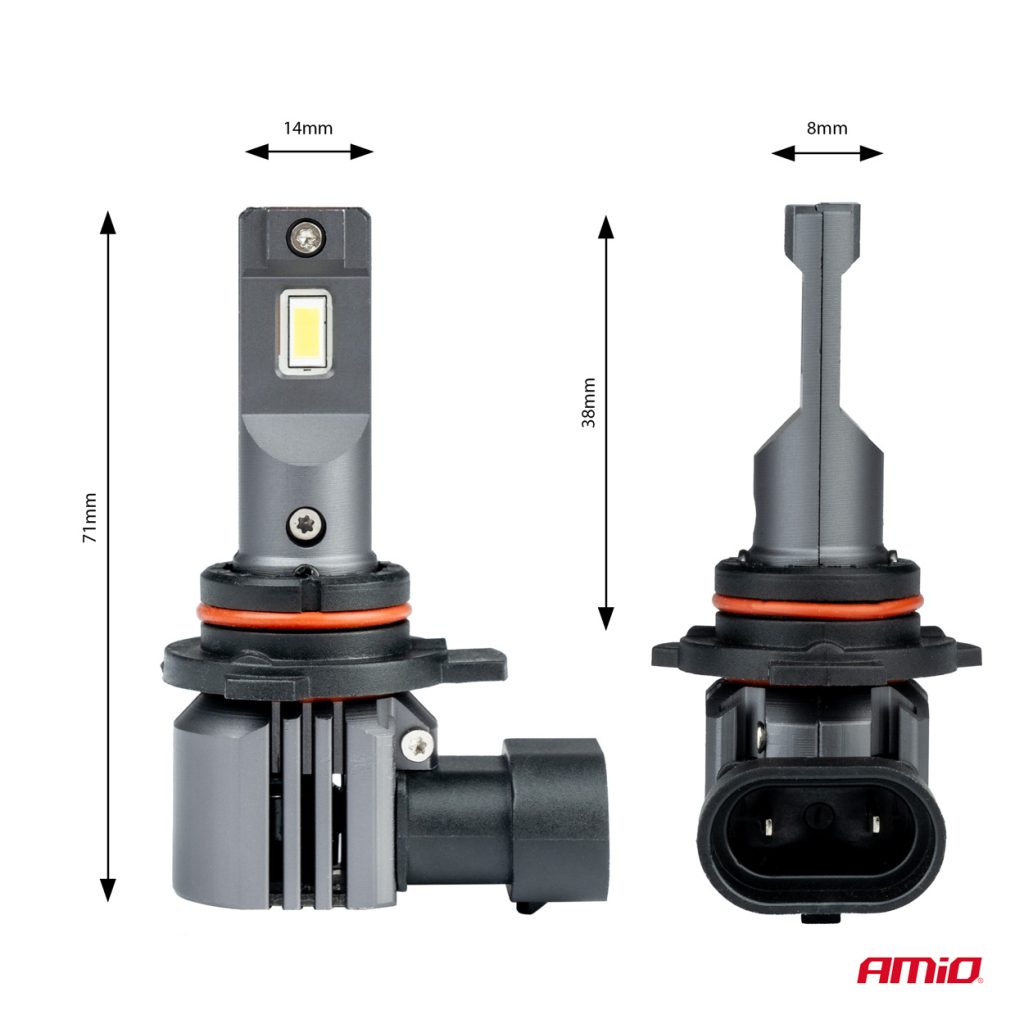 Εικόνα 3 από 5 — Amio – ΛΑΜΠΕΣ LED HIR2 12V 44W 6.500K 3.936lm X4 SERIES AVIATOR PLUG & PLAY – 2 ΤΕΜ. (03768/AM)