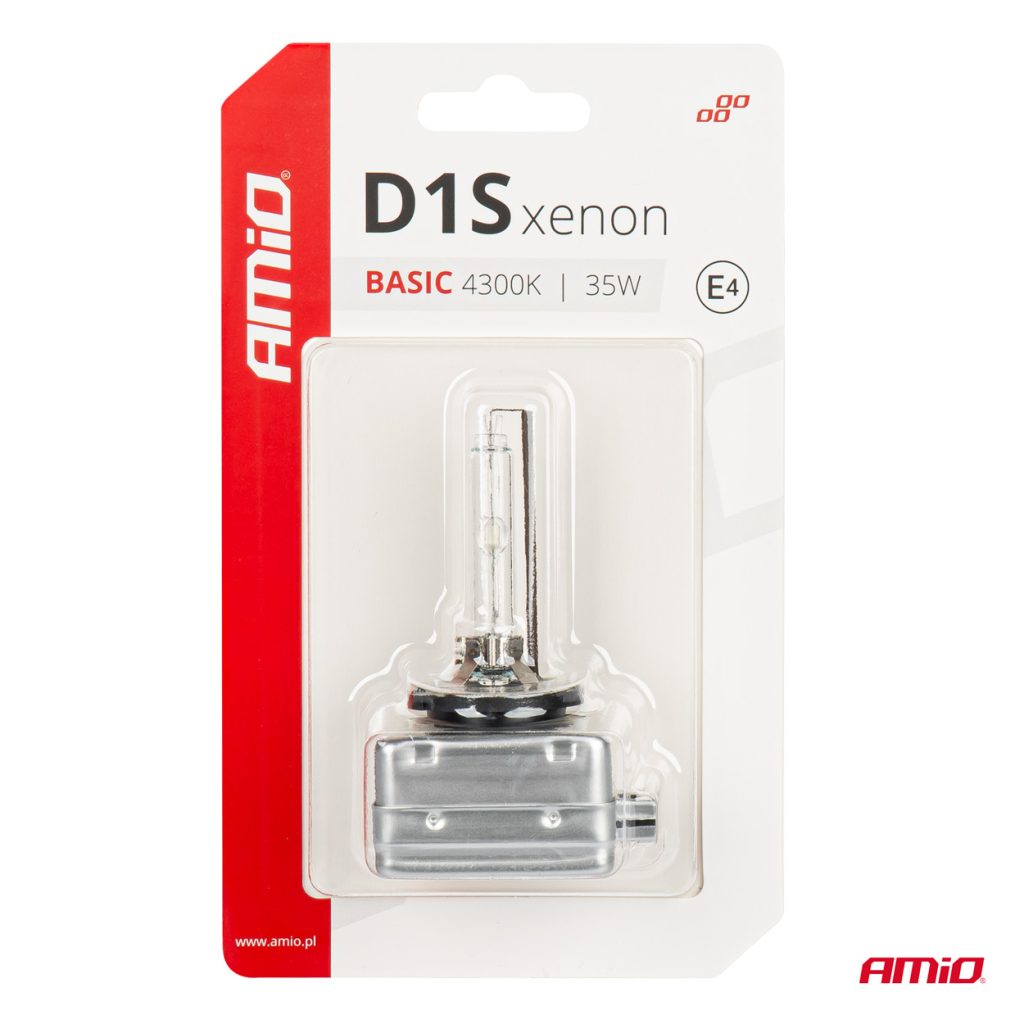 Εικόνα 4 από 4 — Amio – ΑΝΤΑΛΛΑΚΤΙΚΗ ΛΑΜΠΑ ΧΕΝΟΝ BASIC D1S 12V 4.300k 35W BLISTER CARD – 1 ΤΕΜ. (03863/AM)