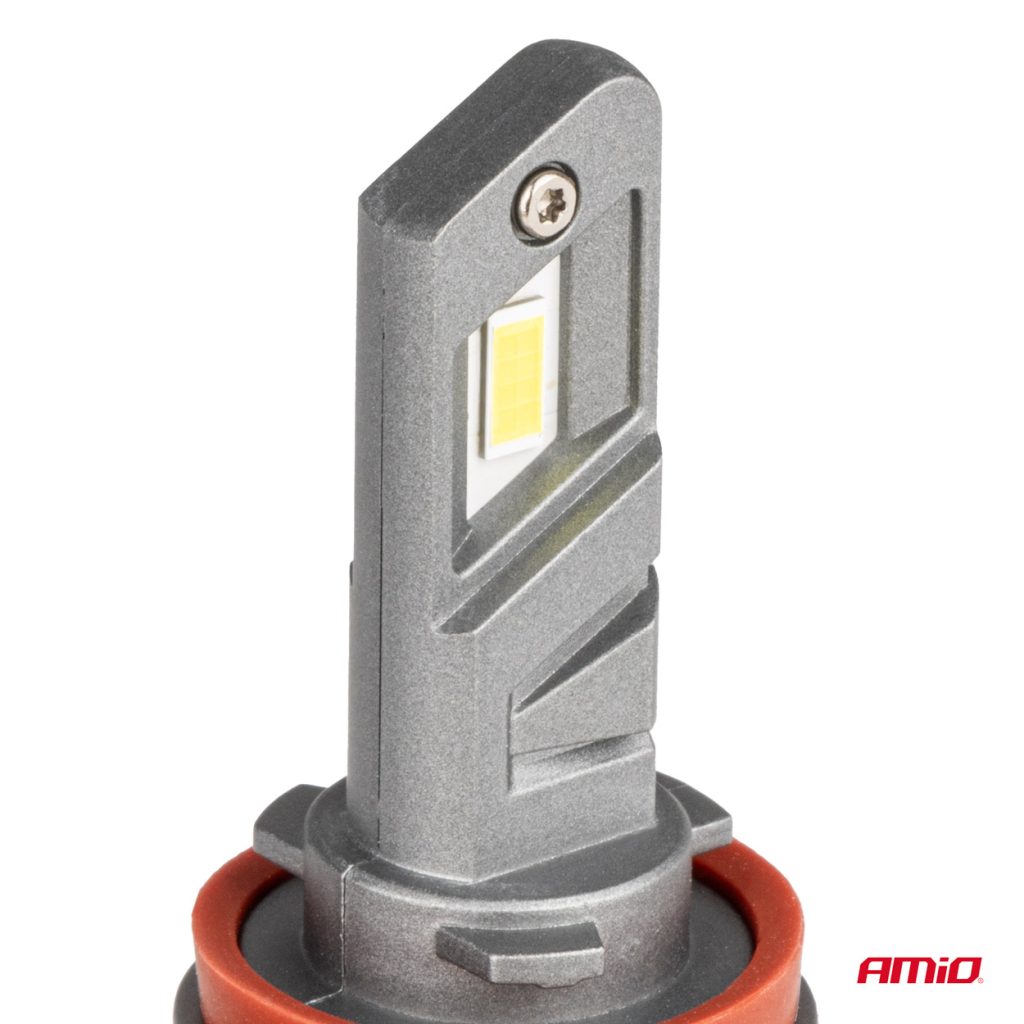 Εικόνα 2 από 6 — H8/H9/H11 12V 50W 6.000K 4200LM CSP LED CAN-BUS SERIES X5 WINGER 2ΤΕΜ. AMIO