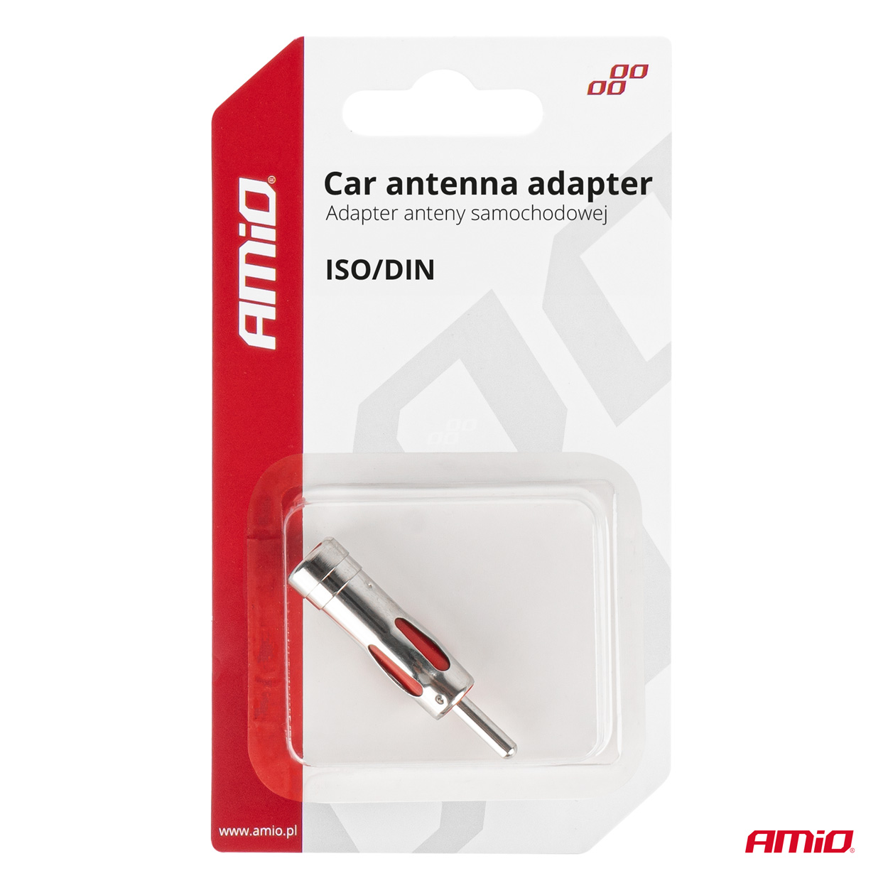 Εικόνα 5 από 5 — Amio – ΑΝΤΑΠΤΟΡΑΣ ΚΕΡΑΙΑΣ ISO>DIN – 1 τεμ. (03965/AM)