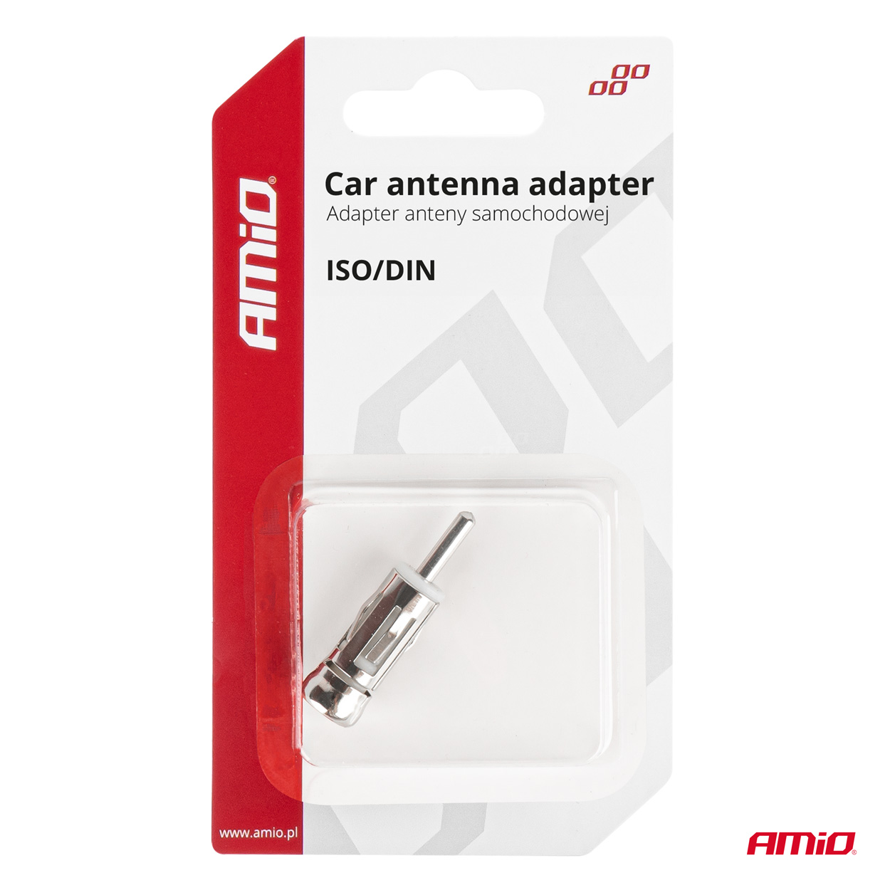 Εικόνα 5 από 5 — Amio – ΑΝΤΑΠΤΟΡΑΣ ΚΕΡΑΙΑΣ ISO>DIN – 1 ΤΕΜ. (03966/AM)