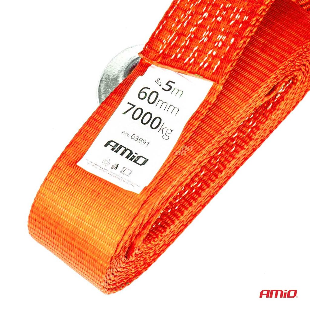 Εικόνα 2 από 3 — Amio – ΙΜΑΝΤΑΣ ΡΥΜΟΥΛΚΗΣΗΣ TOW ROPE 60mm 7000KG 5m ΚΟΚΚΙΝΟ – 1 τεμ. (03991/AM)
