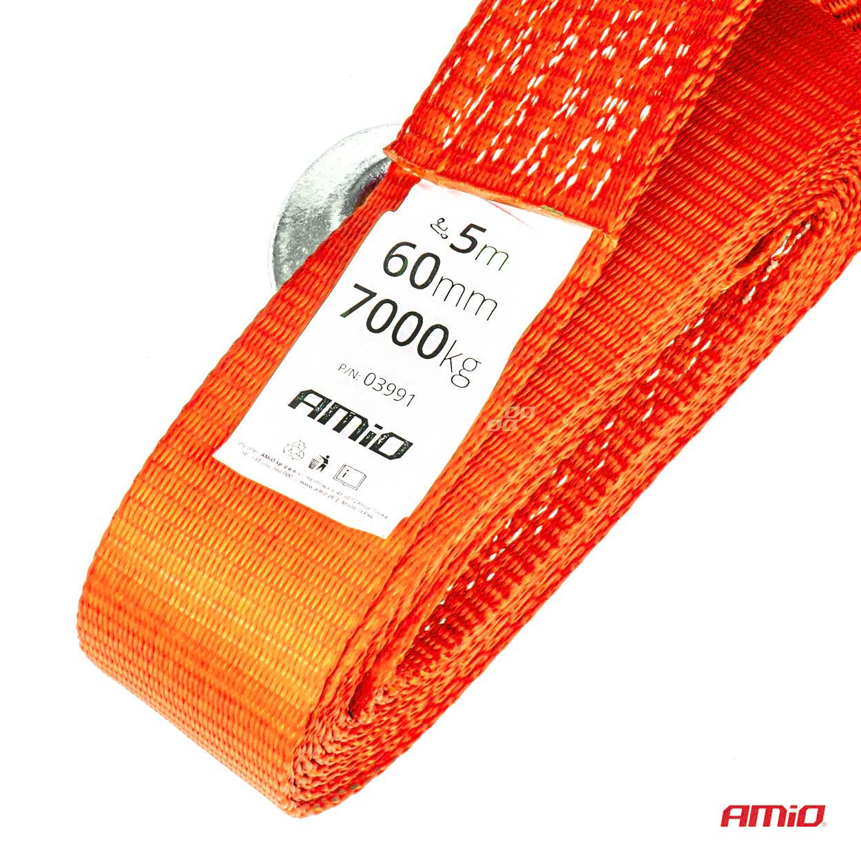 Εικόνα 2 από 3 — Amio – ΙΜΑΝΤΑΣ ΡΥΜΟΥΛΚΗΣΗΣ TOW ROPE 60mm 7000KG 5m ΚΟΚΚΙΝΟ – 1 τεμ. (03991/AM)