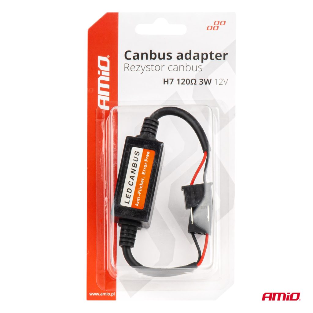 Εικόνα 4 από 4 — Amio – ΑΝΤΙΣΤΑΣΗ ΓΙΑ ΛΑΜΠΕΣ LED H7 12V 3W 120Ω (ΑΝΤΙΣΤΑΣΗ-ΨΕΥΤΗΣ-CANCELLER) – 1 τεμ. (04088/AM)