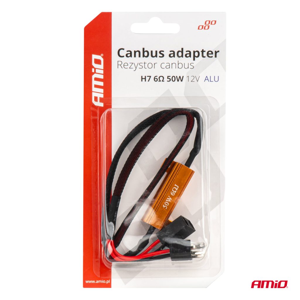 Εικόνα 5 από 5 — Amio – ΑΝΤΙΣΤΑΣΗ ΓΙΑ ΛΑΜΠΕΣ LED H7 12V 50W 6Ω (ΑΝΤΙΣΤΑΣΗ-ΨΕΥΤΗΣ-CANCELLER) – 1 τεμ. (04089/AM)