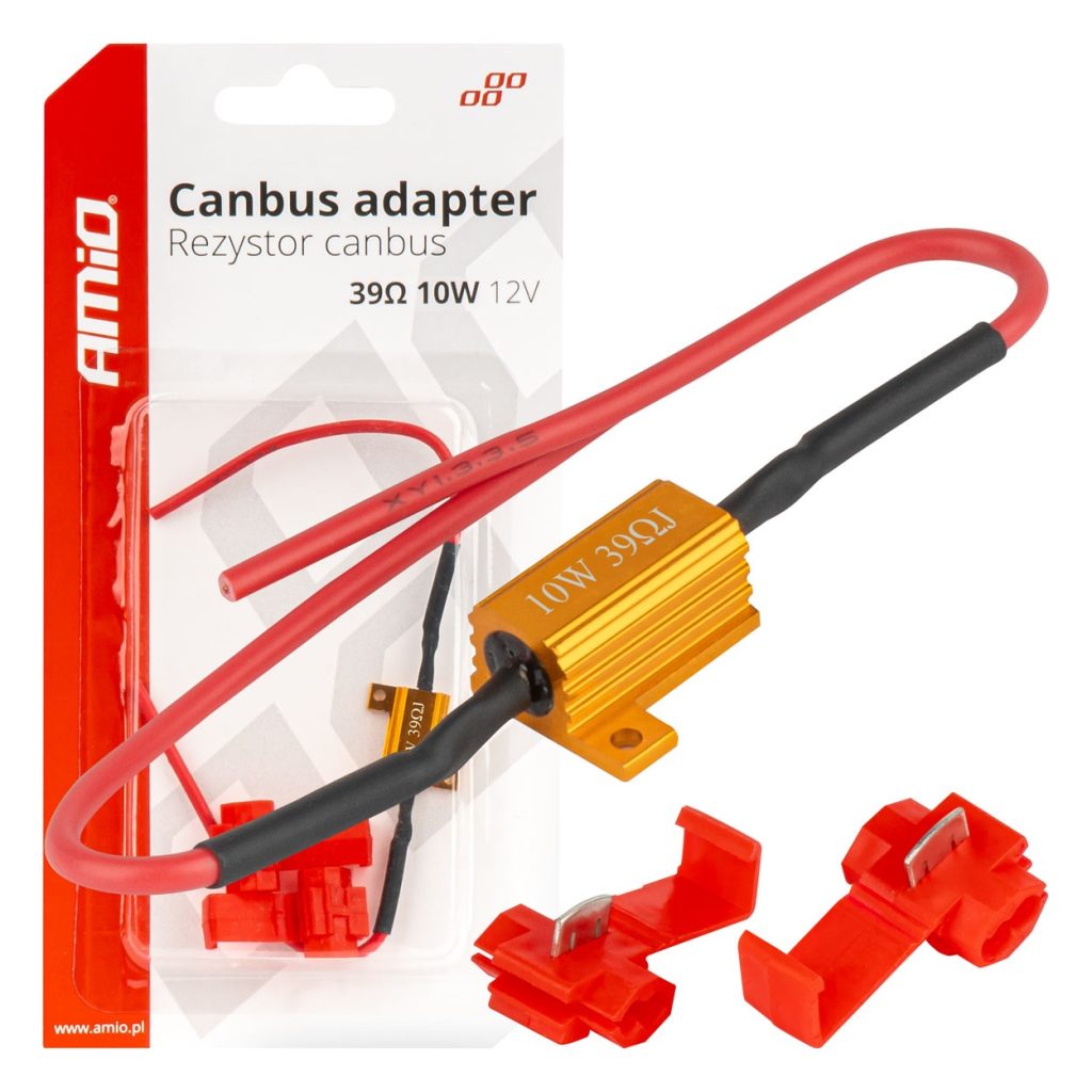 Εικόνα 1 από 4 — Amio – CANBUS Αντίσταση 39Ω 10W για LED Λάμπες – Anti Error – 1 τεμ. (04091/AM)