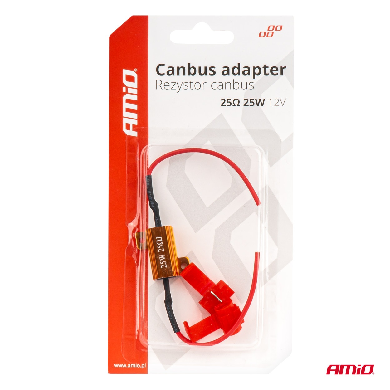 Εικόνα 4 από 4 — Amio – CANBUS Αντίσταση 25Ω 25W για LED Λάμπες – Anti Error – 1 τεμ. (04093/AM)
