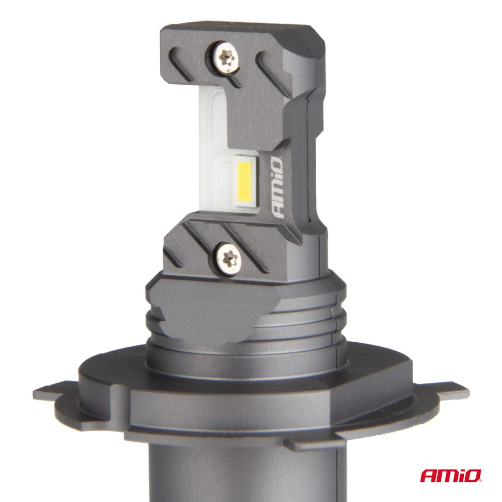 Εικόνα 2 από 4 — Amio – ΛΑΜΠΕΣ LED H4 12V 60W 6.000K 5.600lm +400% LED CAN-BUS HYBRID SERIES – 2 ΤΕΜ. (04114/AM)