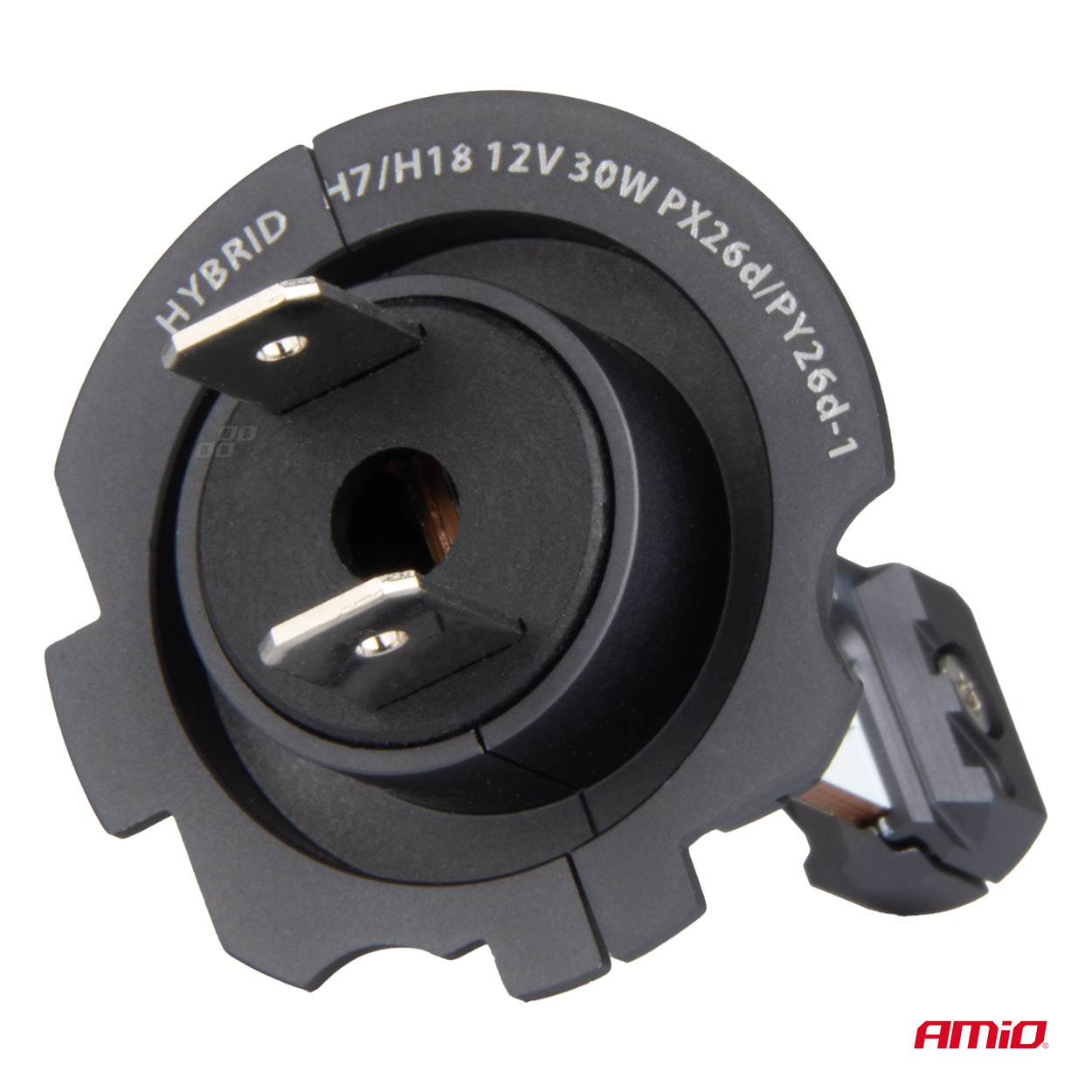 Εικόνα 5 από 7 — Amio – ΛΑΜΠΕΣ LED H7/H18 12V 60W 6.000K 5.600lm +400% LED CAN-BUS HYBRID SERIES – 2 ΤΕΜ. (04115/AM)