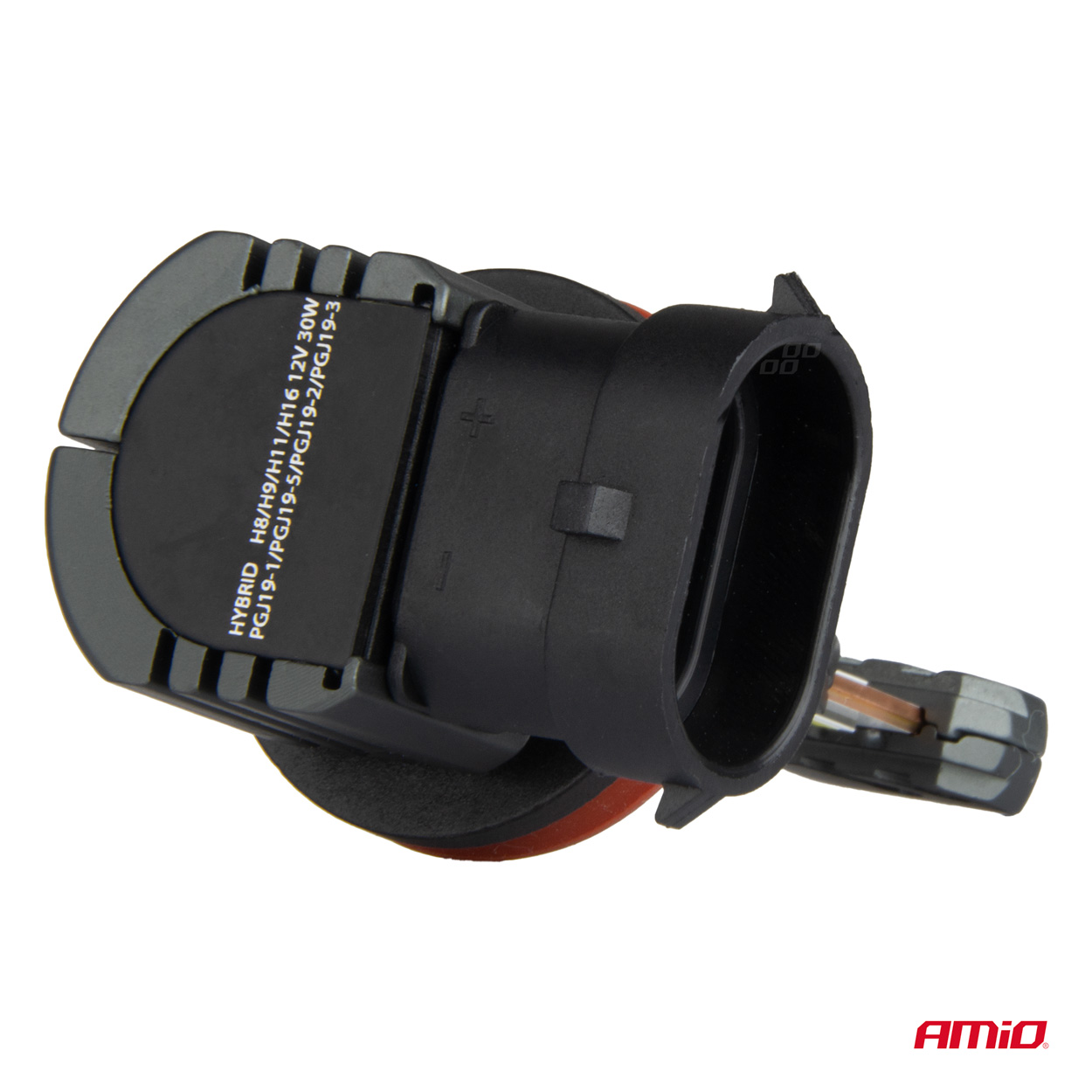 Εικόνα 3 από 5 — Amio – ΛΑΜΠΕΣ LED H8/H9/H11/H16 12V 60W 6.000K 5.600lm +400% LED CAN-BUS HYBRID SERIES – 2 ΤΕΜ. (04116/AM)