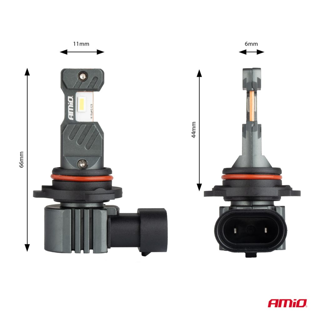 Εικόνα 4 από 5 — Amio – ΛΑΜΠΕΣ LED HIR2 12V 60W 6.000K 5.600lm +400% LED CAN-BUS HYBRID SERIES – 2 ΤΕΜ. (04119/AM)