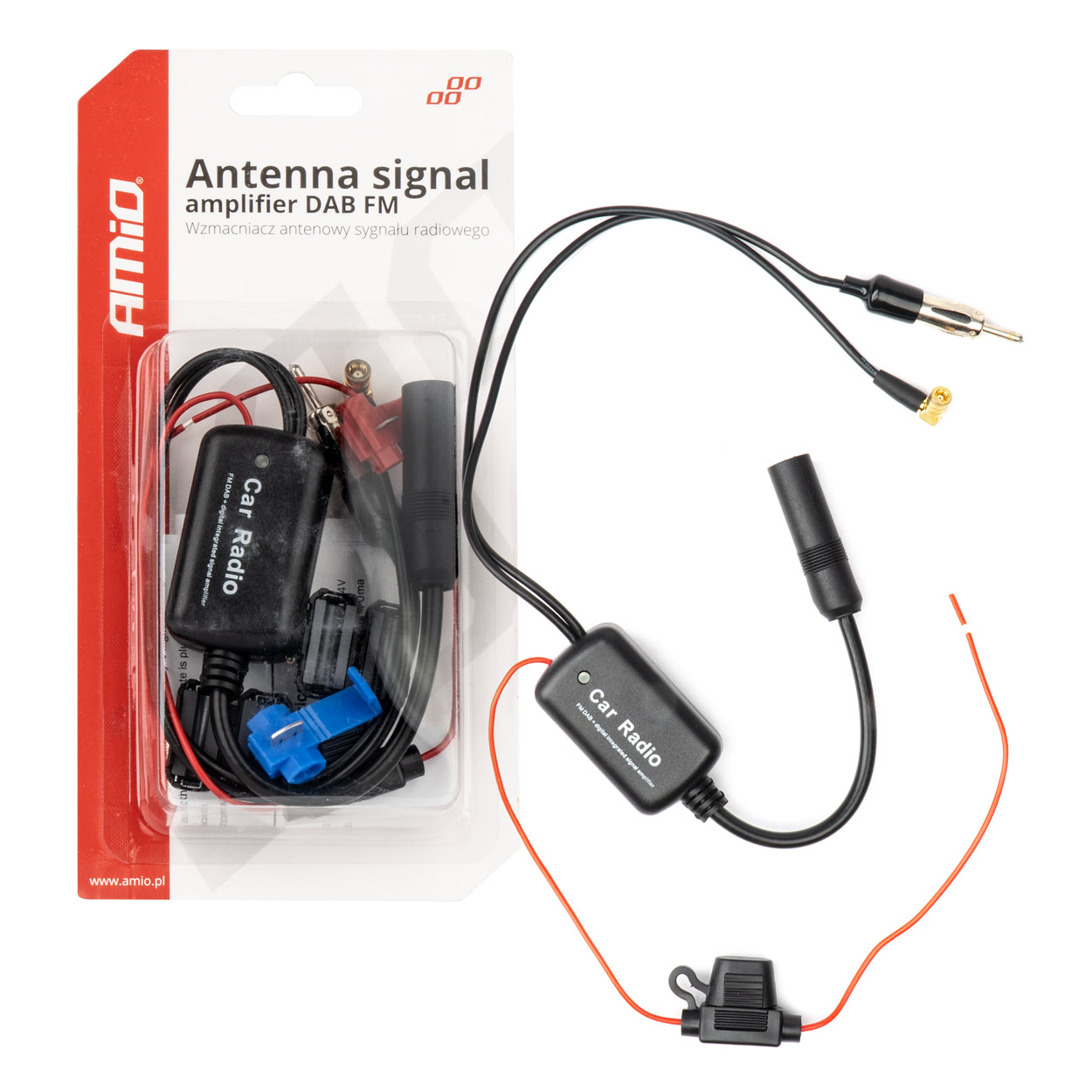 Εικόνα 1 από 5 — Amio – ΕΝΙΣΧΥΤΗΣ ΣΗΜΑΤΟΣ ΚΕΡΑΙΑΣ 12V – DAB/FM – 1 τεμ. (04134/AM)