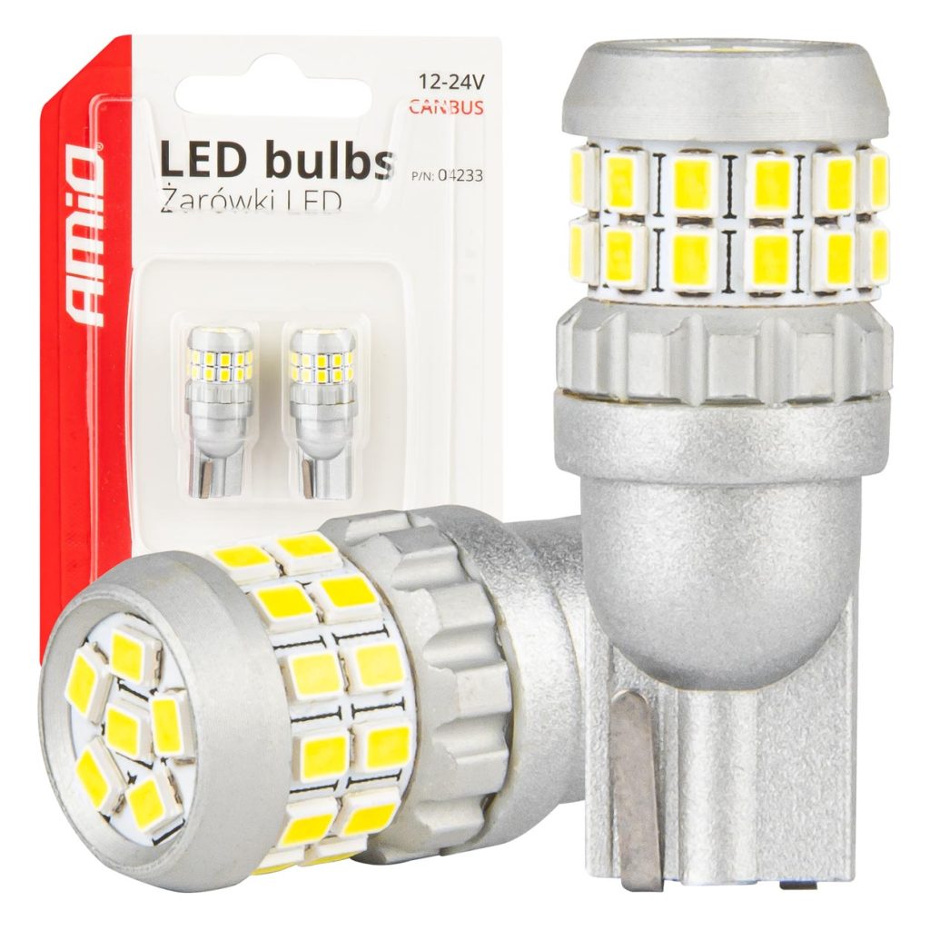 Εικόνα 1 από 5 — Amio – ΛΑΜΠΑΚΙΑ T10 W5W 12V/24V LED CAN-BUS 30xSMD 2016 ΛΕΥΚΟ 5500K – 2 ΤΕΜ. (04233/AM)