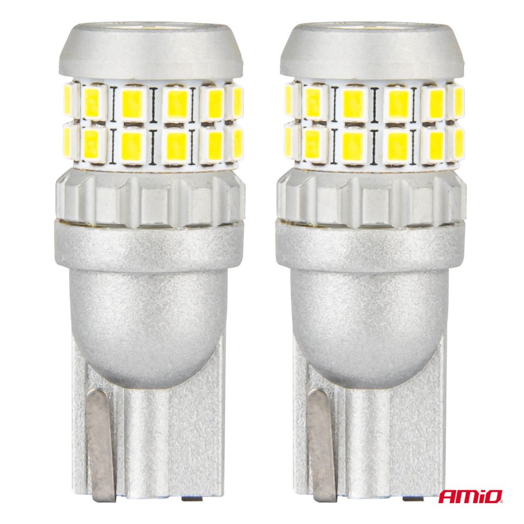 Εικόνα 2 από 5 — Amio – ΛΑΜΠΑΚΙΑ T10 W5W 12V/24V LED CAN-BUS 30xSMD 2016 ΛΕΥΚΟ 5500K – 2 ΤΕΜ. (04233/AM)