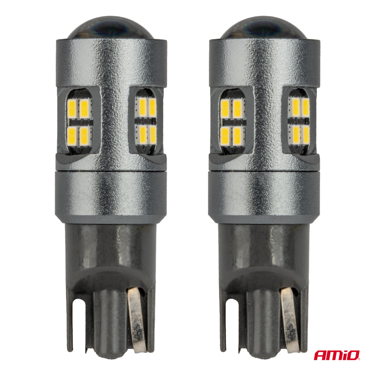 Εικόνα 2 από 5 — Amio – ΛΑΜΠΑΚΙΑ T10 W5W 12V/24V LED CAN-BUS 16xSMD 2016 ΛΕΥΚΟ ΦΩΣ 5.500K (ΣΕ ΧΡΩΜΑ ΧΡΩΜΙΟΥ) – 2 ΤΕΜ. (04234/AM)
