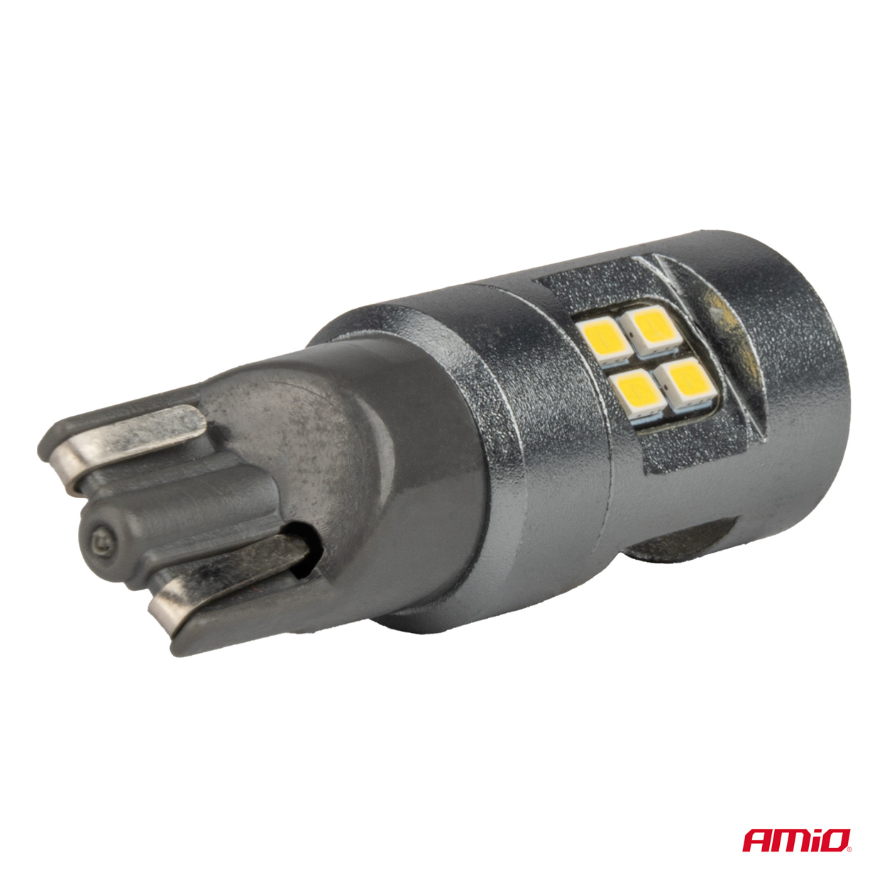 Εικόνα 4 από 5 — Amio – ΛΑΜΠΑΚΙΑ T10 W5W 12V/24V LED CAN-BUS 16xSMD 2016 ΛΕΥΚΟ ΦΩΣ 5.500K (ΣΕ ΧΡΩΜΑ ΧΡΩΜΙΟΥ) – 2 ΤΕΜ. (04234/AM)