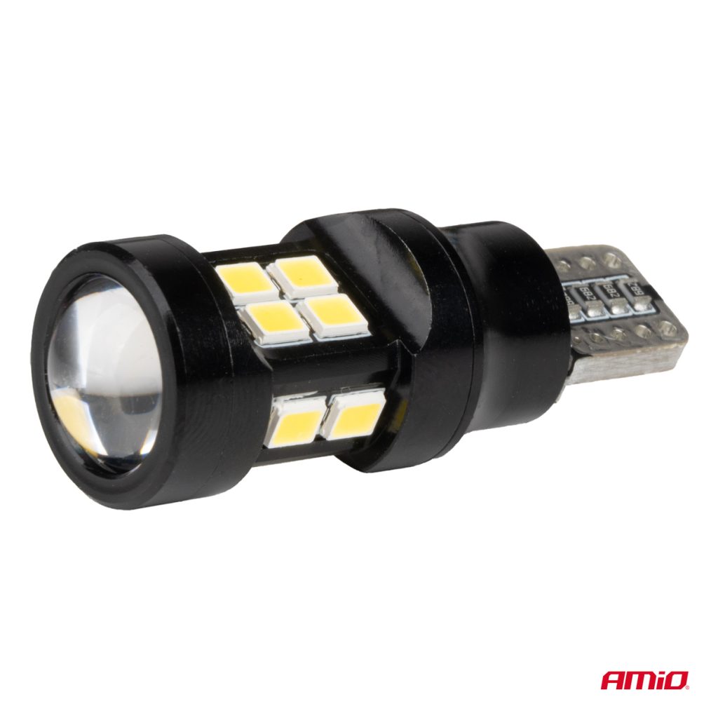 Εικόνα 3 από 5 — Amio – ΛΑΜΠΑΚΙΑ LED T15 W16W 12V/24V LED CAN-BUS 15xSMD 2835 ΛΕΥΚΟ ΦΩΣ 5.500K (ΣΕ ΧΡΩΜΑ ΜΑΥΡΟ) – 2 ΤΕΜ. (04245/AM)
