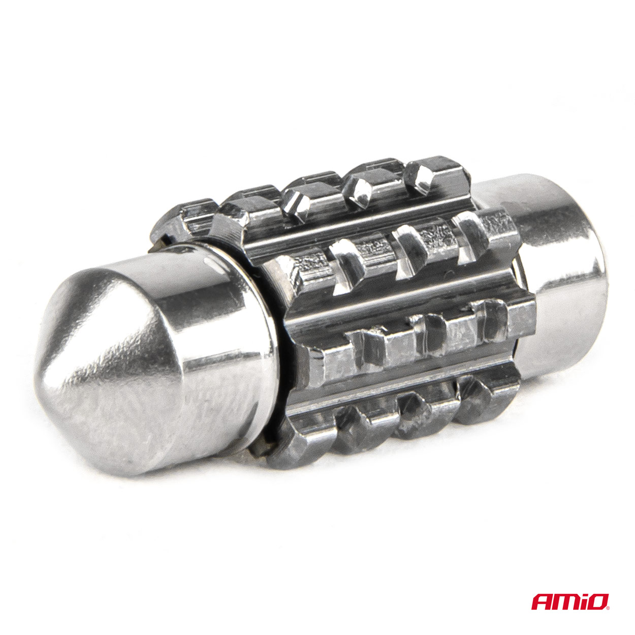 Εικόνα 3 από 5 — Amio – ΛΑΜΠΑΚΙΑ ΠΛΑΦΟΝΙΕΡΑΣ 31mm 12/24V C5W 5500K 12xSMD 3838 CAN-BUS FESTOON (ΛΕΥΚΟ) – 2 ΤΕΜ. (04247/AM)