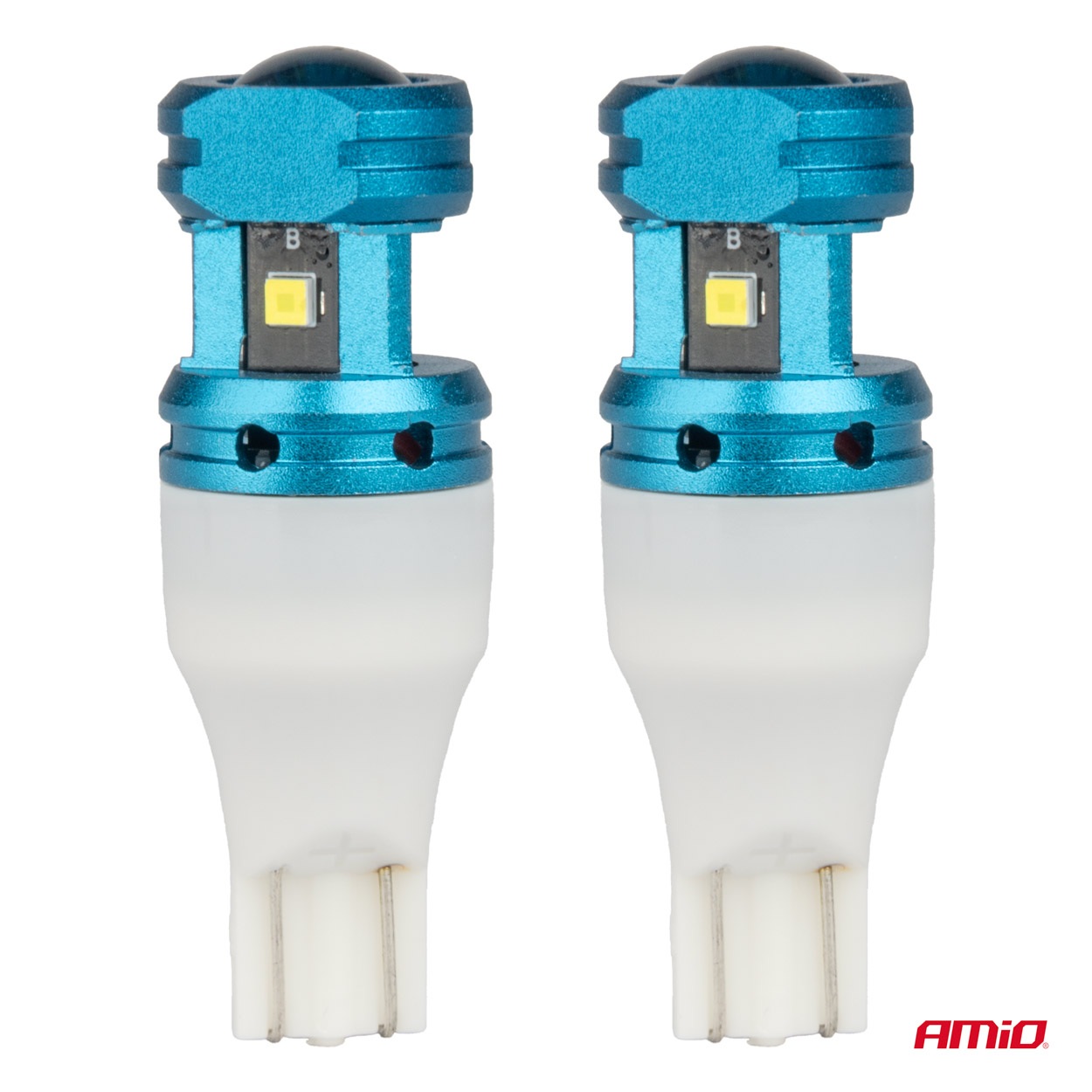 Εικόνα 2 από 5 — Amio – Λάμπες LED CANBUS T15 (W16W) 4SMD 1860XS Λευκή 6000K 12V/24V για Φώτα Όπισθεν, Πινακίδας & Χώρου Αποσκευών – 2τεμ. (04251/AM)