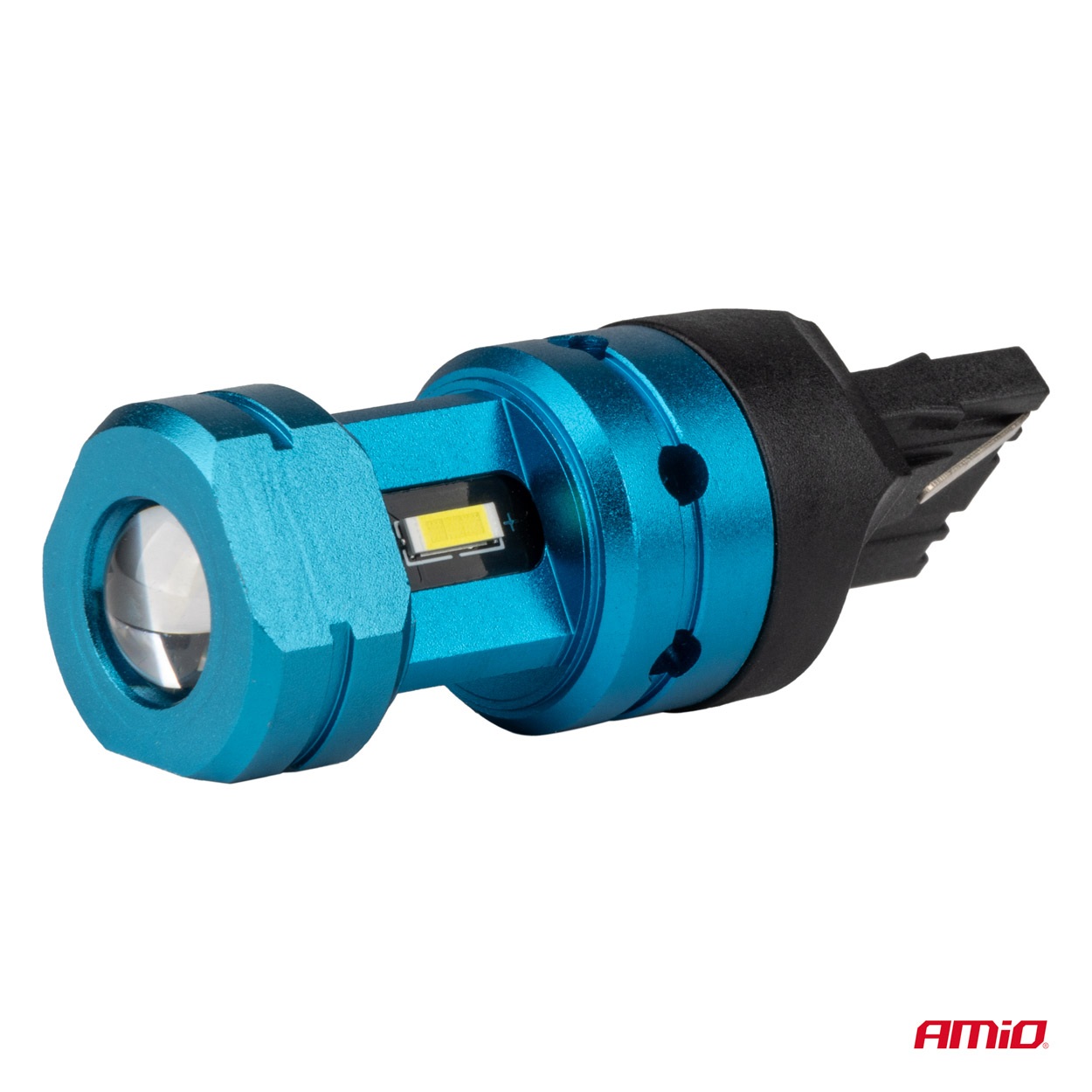 Εικόνα 3 από 5 — Amio – Λάμπες LED CANBUS T20 7440 W21W 4SMD 1860 Λευκή 6000K – 12/24V – 2 Τεμ. (04254/AM)