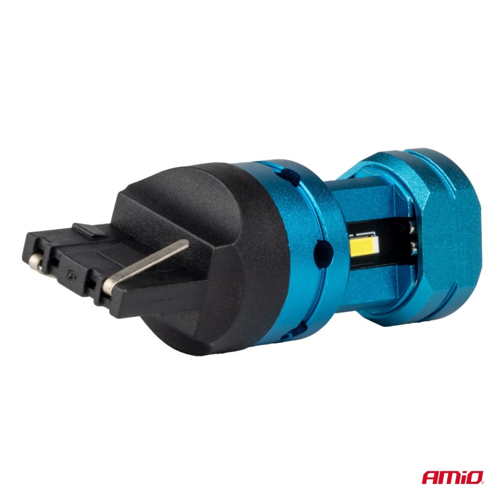 Εικόνα 4 από 5 — Amio – Λάμπες LED CANBUS T20 7440 W21W 4SMD 1860 Λευκή 6000K – 12/24V – 2 Τεμ. (04254/AM)