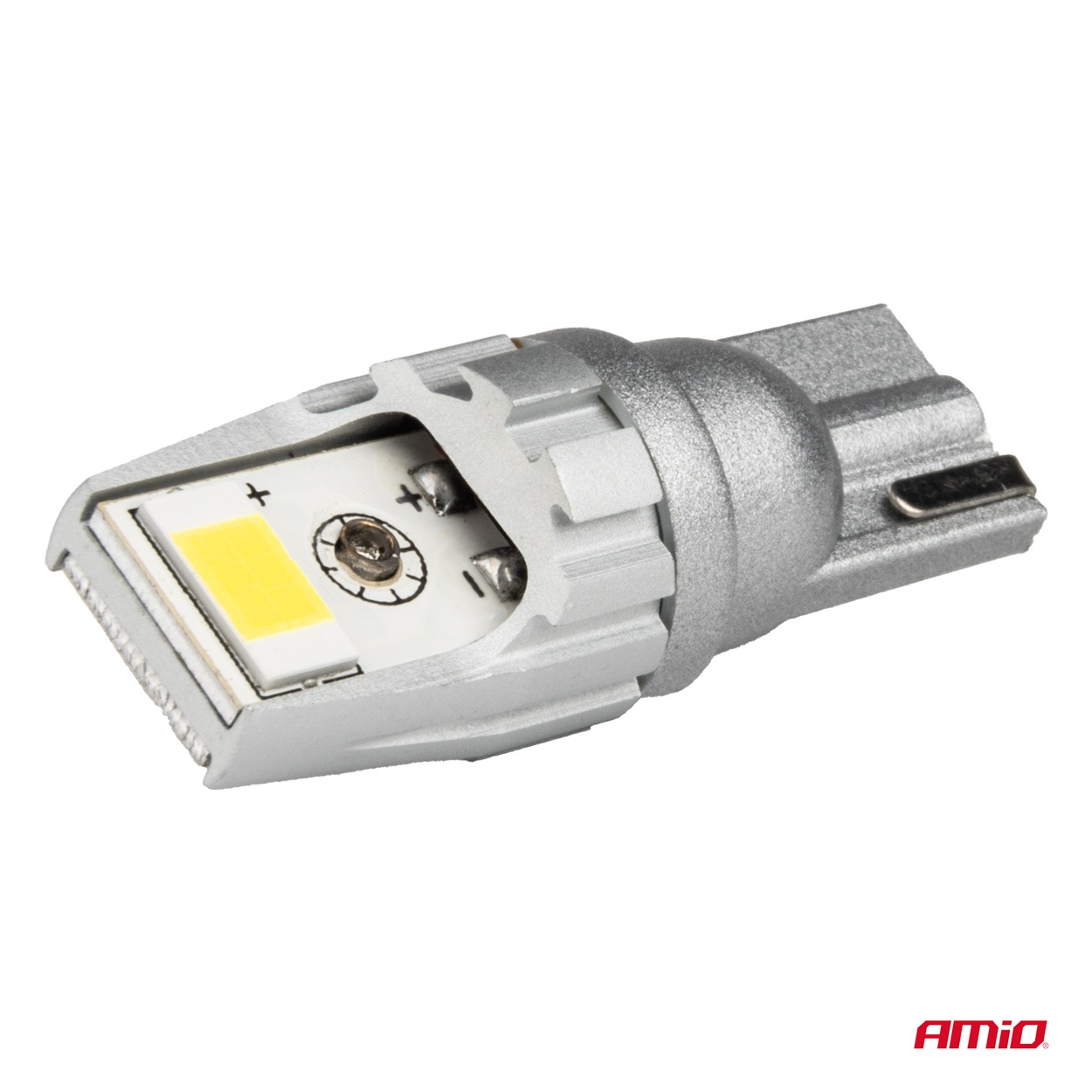 Εικόνα 3 από 5 — Amio – Λάμπες LED CANBUS T10 W5W 2SMD 3570 Λευκή 6000K – 12/24V – 2 Τεμ. (04256/AM)