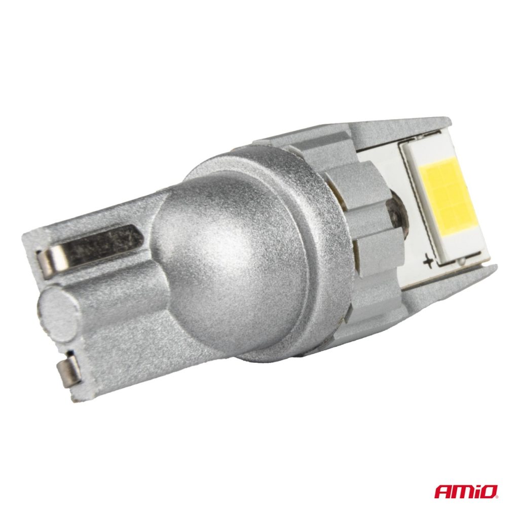 Εικόνα 4 από 5 — Amio – Λάμπες LED CANBUS T10 W5W 2SMD 3570 Λευκή 6000K – 12/24V – 2 Τεμ. (04256/AM)