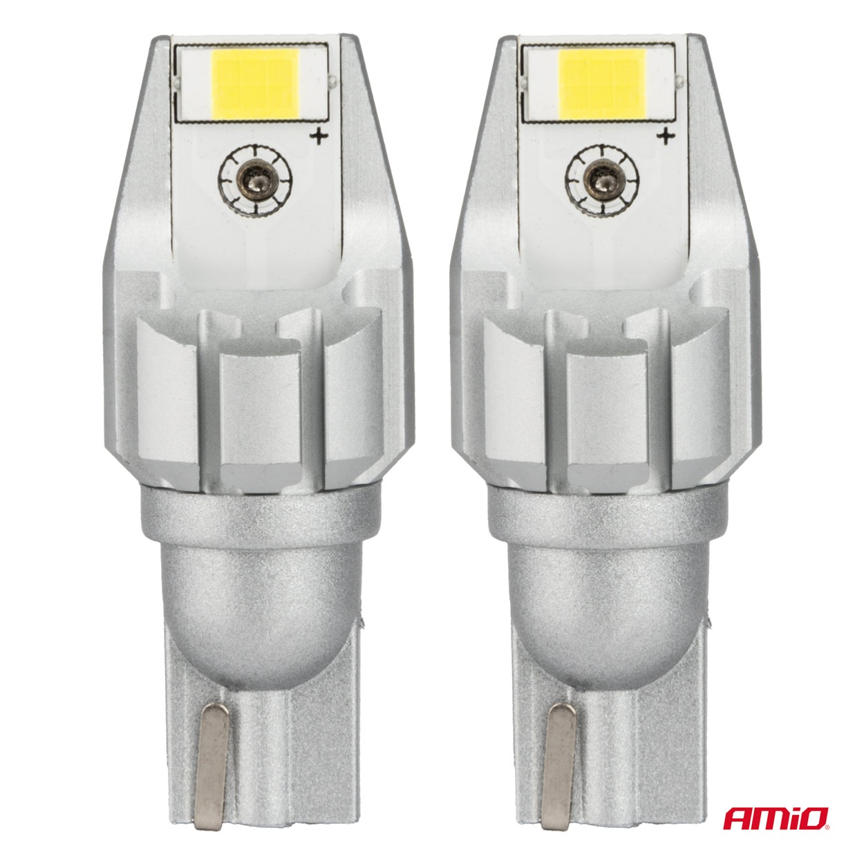 Εικόνα 2 από 5 — Amio – Λάμπα LED CANBUS T15 (W16W) 2SMD 3570 Λευκή 6000K 12V/24V για Φώτα Όπισθεν & Βοηθητικό Φωτισμό – 2τεμ. (04257/AM)