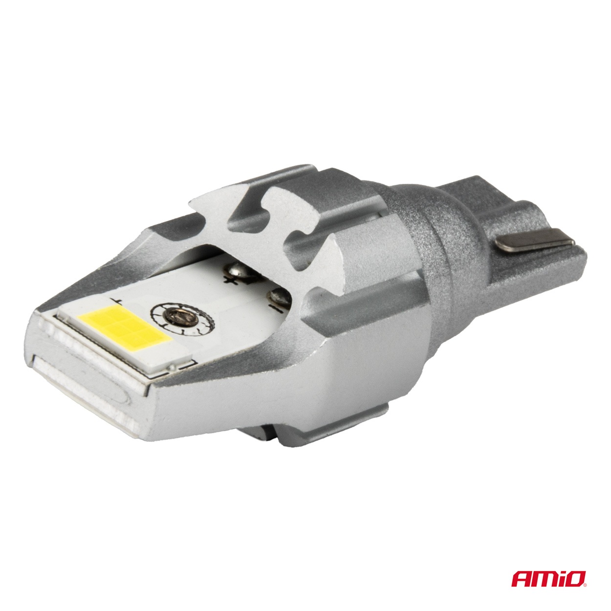 Εικόνα 3 από 5 — Amio – Λάμπα LED CANBUS T15 (W16W) 2SMD 3570 Λευκή 6000K 12V/24V για Φώτα Όπισθεν & Βοηθητικό Φωτισμό – 2τεμ. (04257/AM)