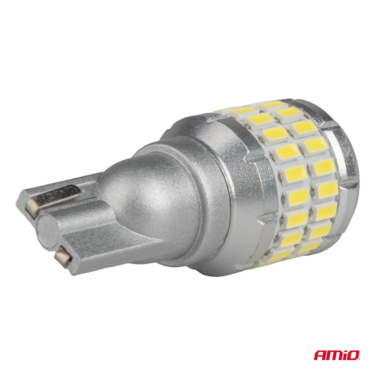 Εικόνα 4 από 5 — Amio – Λάμπα LED CANBUS T15 (W16W) 48SMD 3014 + 4SMD 3030 Λευκή 6000K 12V/24V για Φώτα Όπισθεν & Βοηθητικό Φωτισμό – 2τεμ. (04261/AM)