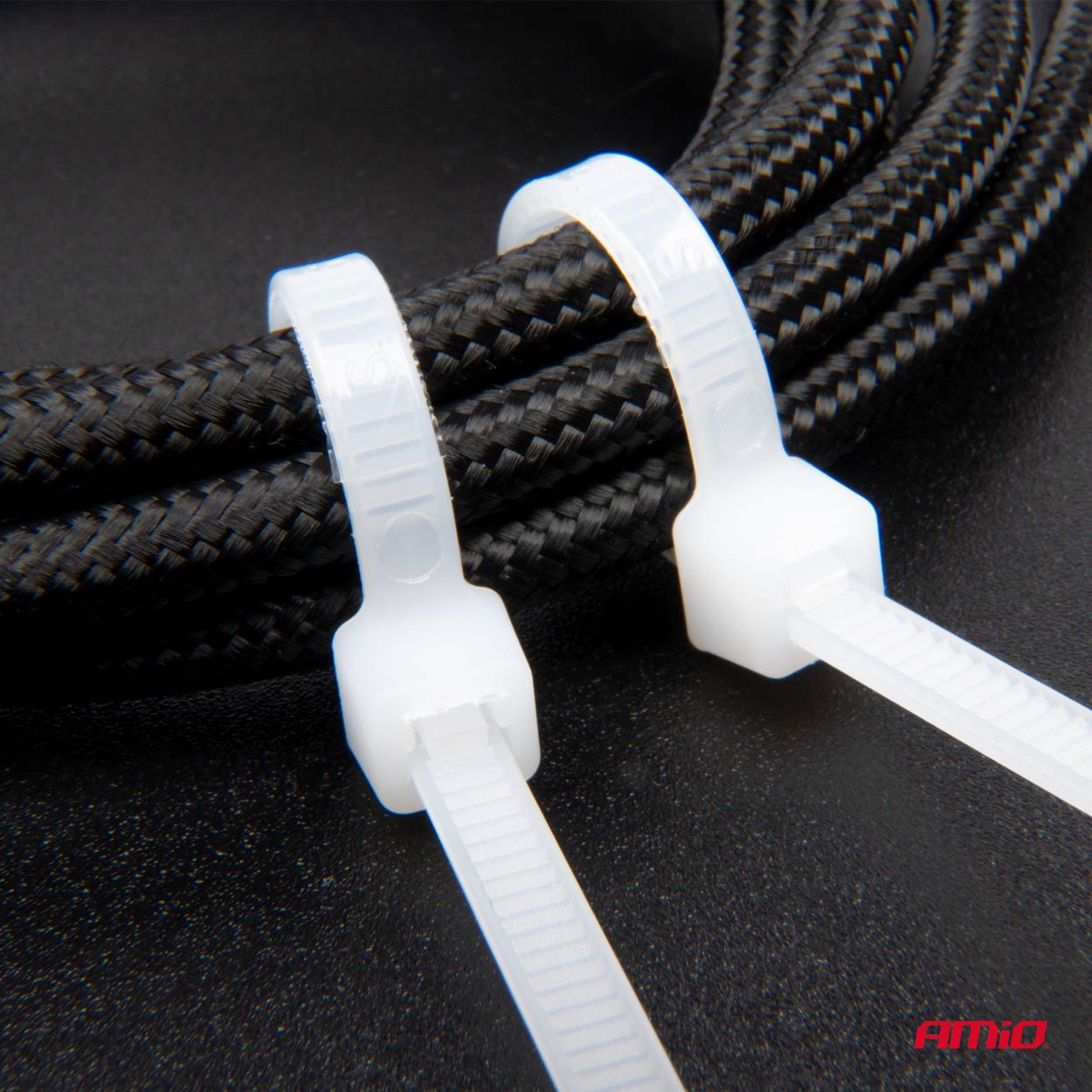 Εικόνα 5 από 6 — Amio – ΔΕΜΑΤΙΚΑ/ΔΕΤΙΚΑ ΚΑΛΩΔΙΩΝ TIE WRAP (ΤΑΙΡΑΠ) 2.5 x 100mm (ΛΕΥΚΟ) – 100 ΤΕΜ. (04305/AM)