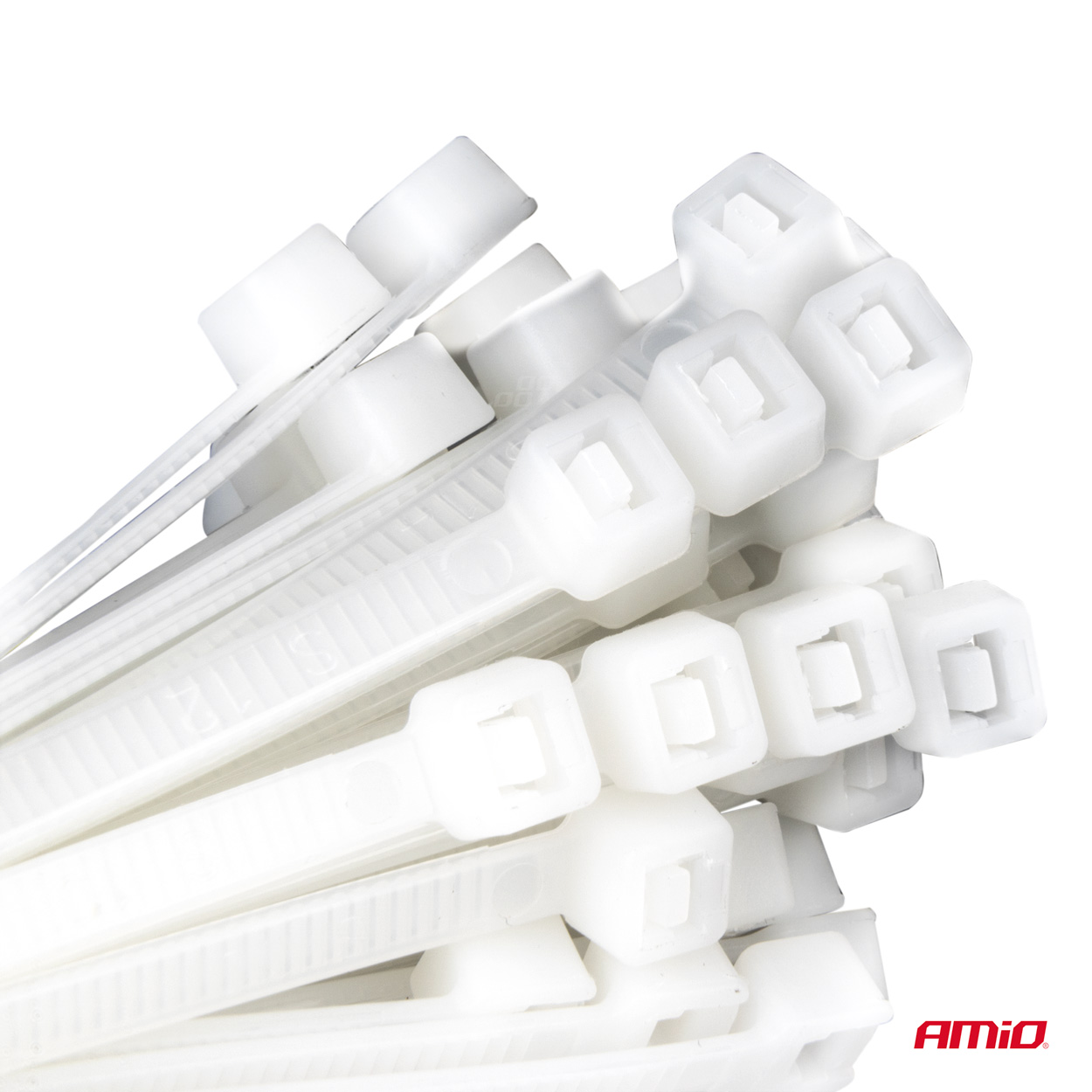 Εικόνα 3 από 6 — Amio – ΔΕΜΑΤΙΚΑ/ΔΕΤΙΚΑ ΚΑΛΩΔΙΩΝ TIE WRAP (ΤΑΙΡΑΠ) 2.5 x 150mm (ΛΕΥΚΟ) – 100 ΤΕΜ. (04306/AM)