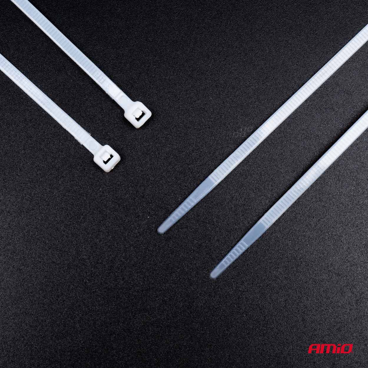 Εικόνα 4 από 6 — Amio – ΔΕΜΑΤΙΚΑ/ΔΕΤΙΚΑ ΚΑΛΩΔΙΩΝ TIE WRAP (ΤΑΙΡΑΠ) 2.5 x 150mm (ΛΕΥΚΟ) – 100 ΤΕΜ. (04306/AM)