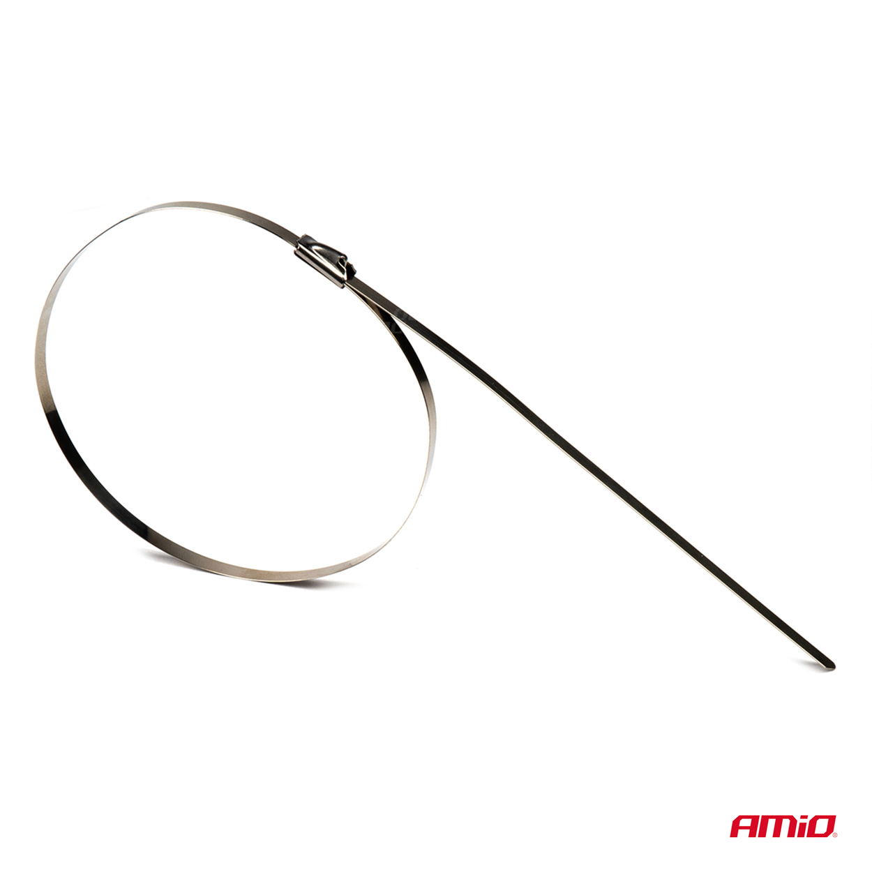 Εικόνα 2 από 4 — Amio – ΔΕΜΑΤΙΚΑ/ΔΕΤΙΚΑ ΚΑΛΩΔΙΩΝ TIE WRAP (ΤΑΙΡΑΠ) ΜΕΤΑΛΛΙΚΑ 7,9 x 400mm – 100 ΤΕΜ. (04326/AM)