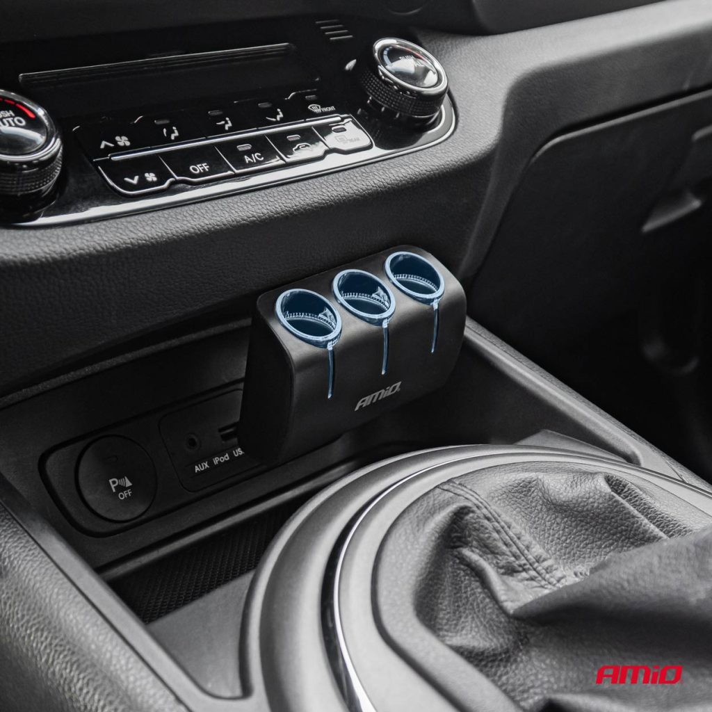 Εικόνα 2 από 7 — Amio – ΑΝΤΑΠΤΟΡΑΣ ΑΝΑΠΤΗΡΑ 12/24V 120W ΜΑΥΡΟΣ/3 ΘΕΣΕΙΣ/ΠΕΡΙΣΤΡΟΦΗ 90 ΜΟΙΡΩΝ – 1 Τεμ. (04358/AM)