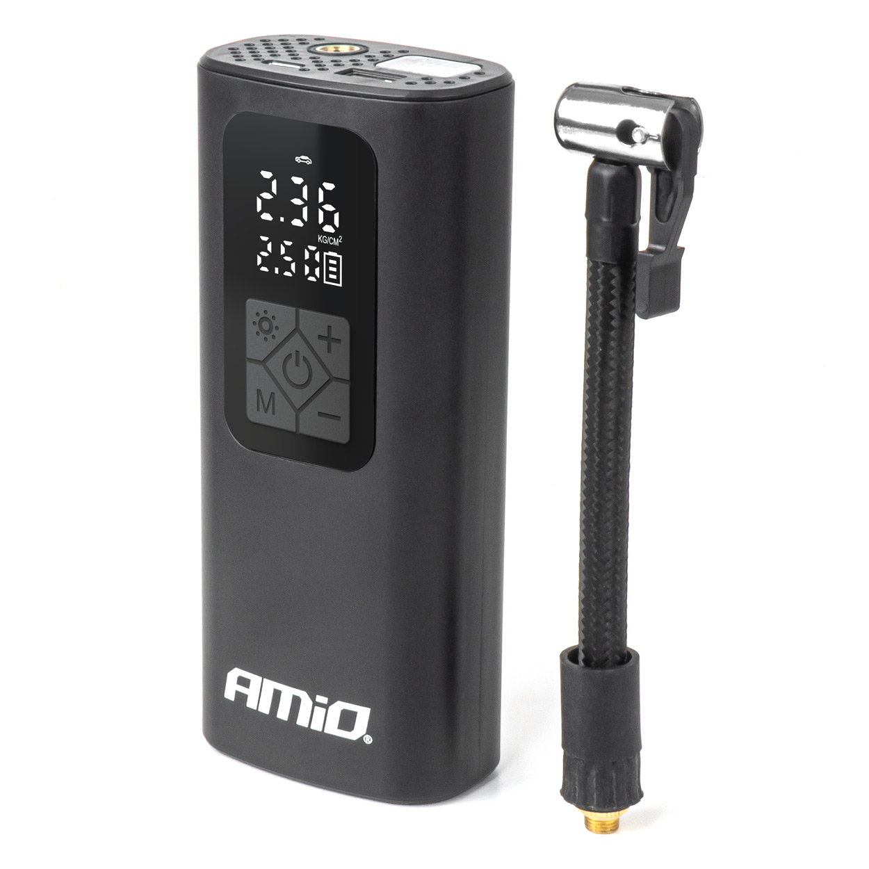Εικόνα 1 από 13 — Amio – ΚΟΜΠΡΕΣΕΡ ΑΕΡΑ ΜΕ USB-C 10BAR 150PSI 20L/MIN 40W ΜΕ ΨΗΦΙΑΚΗ ΟΘΟΝΗ & ΦΑΚΟ LED 1ΤΕΜ. (04377/AM)