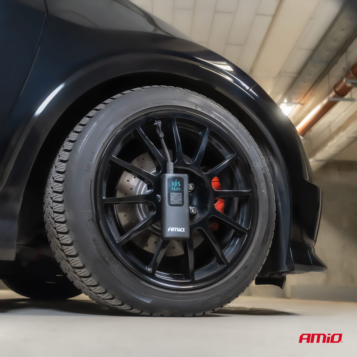 Εικόνα 3 από 13 — Amio – ΚΟΜΠΡΕΣΕΡ ΑΕΡΑ ΜΕ USB-C 10BAR 150PSI 20L/MIN 40W ΜΕ ΨΗΦΙΑΚΗ ΟΘΟΝΗ & ΦΑΚΟ LED 1ΤΕΜ. (04377/AM)