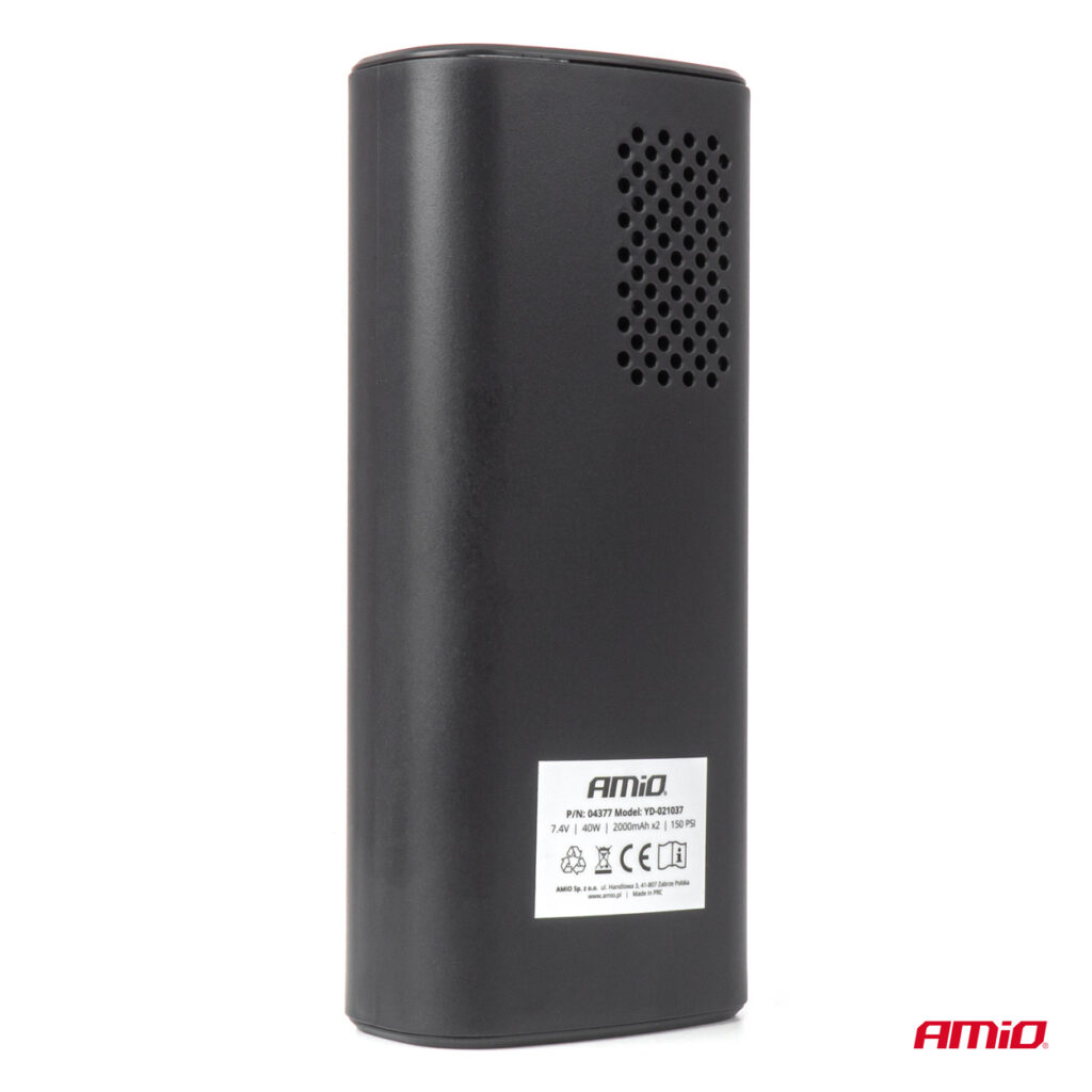 Εικόνα 8 από 13 — Amio – ΚΟΜΠΡΕΣΕΡ ΑΕΡΑ ΜΕ USB-C 10BAR 150PSI 20L/MIN 40W ΜΕ ΨΗΦΙΑΚΗ ΟΘΟΝΗ & ΦΑΚΟ LED 1ΤΕΜ. (04377/AM)
