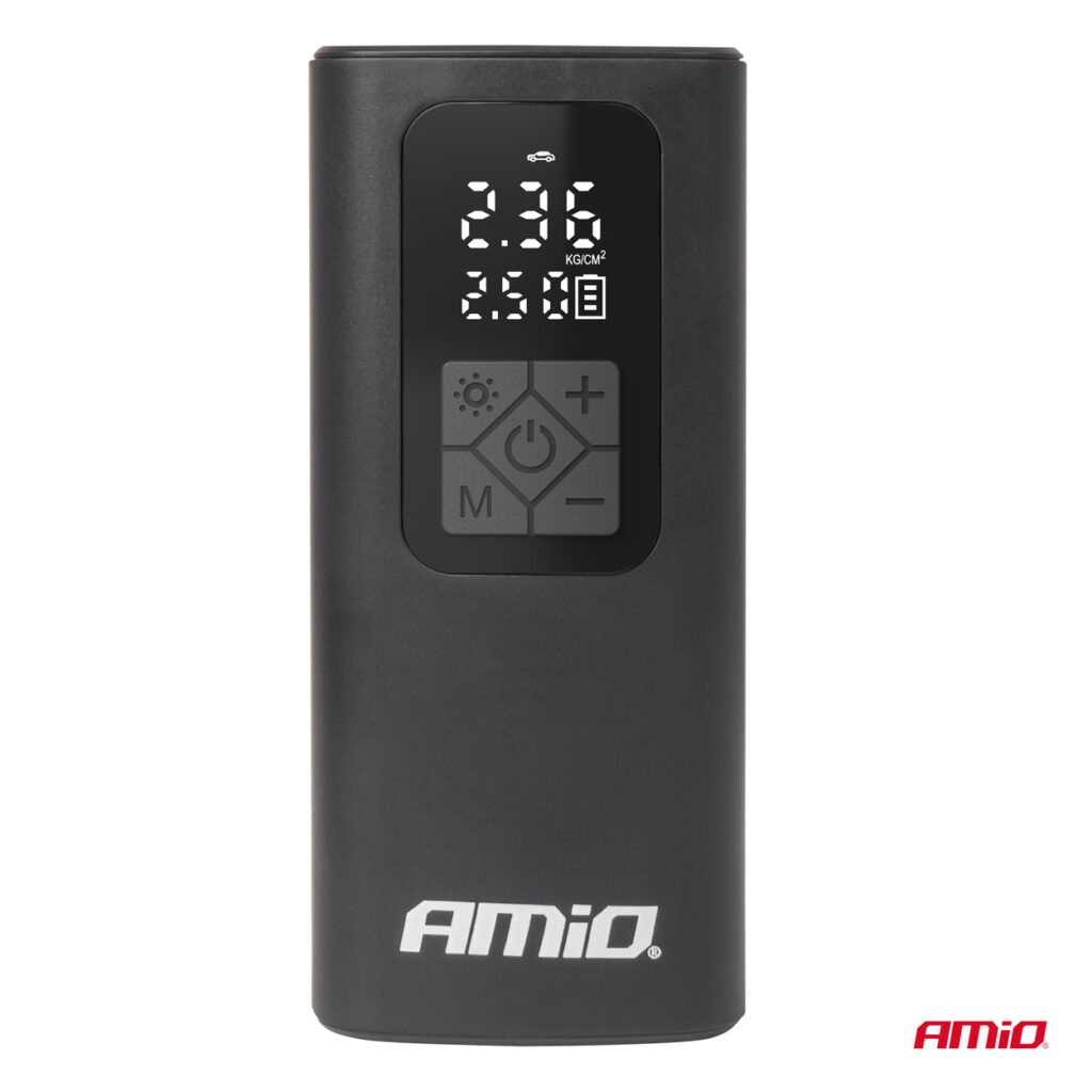 Εικόνα 9 από 13 — Amio – ΚΟΜΠΡΕΣΕΡ ΑΕΡΑ ΜΕ USB-C 10BAR 150PSI 20L/MIN 40W ΜΕ ΨΗΦΙΑΚΗ ΟΘΟΝΗ & ΦΑΚΟ LED 1ΤΕΜ. (04377/AM)