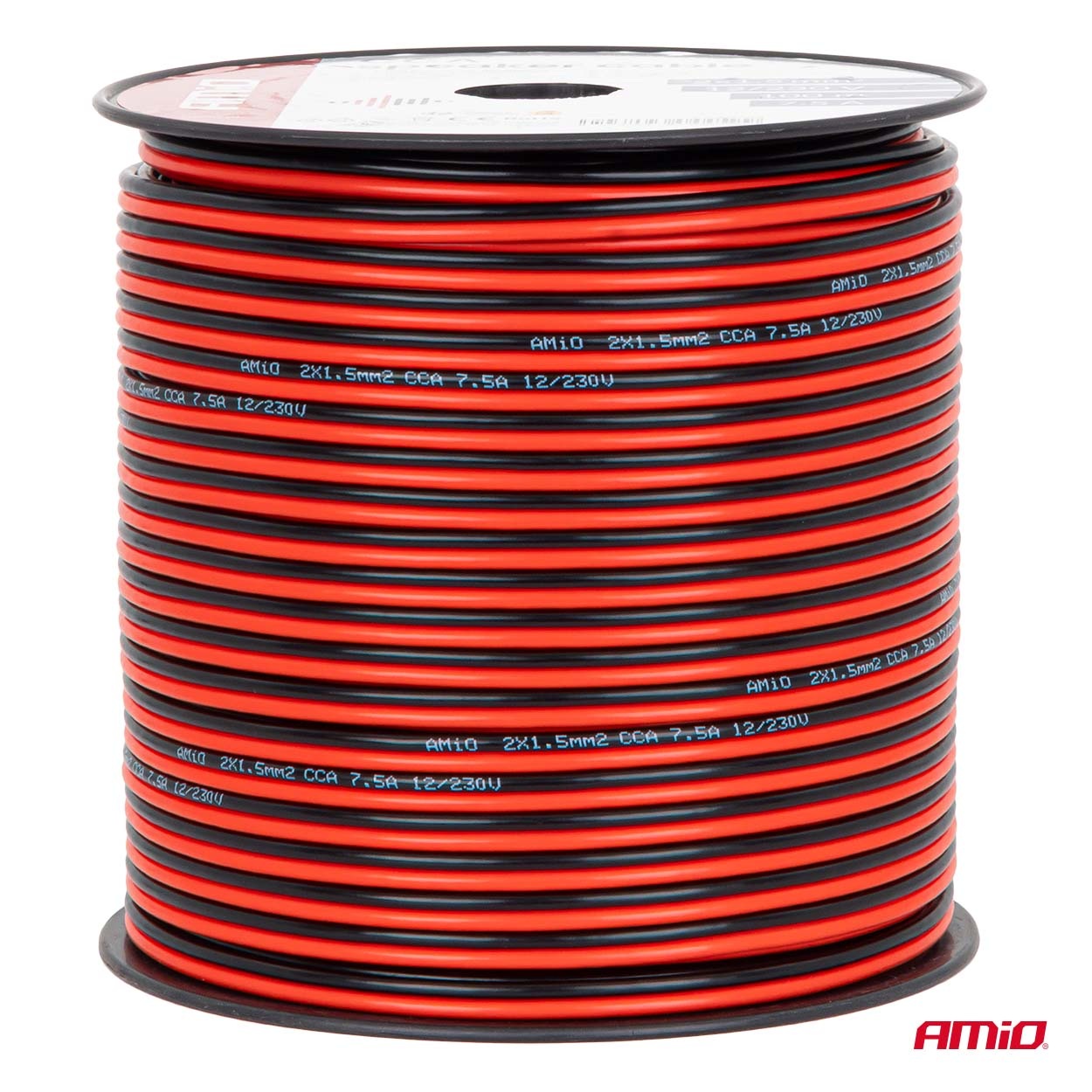 Εικόνα 2 από 4 — Amio – Δίδυμο Καλώδιο Ηχείων CCA 2×1,5mm² 100m – 1 τεμ. (04459/AM)