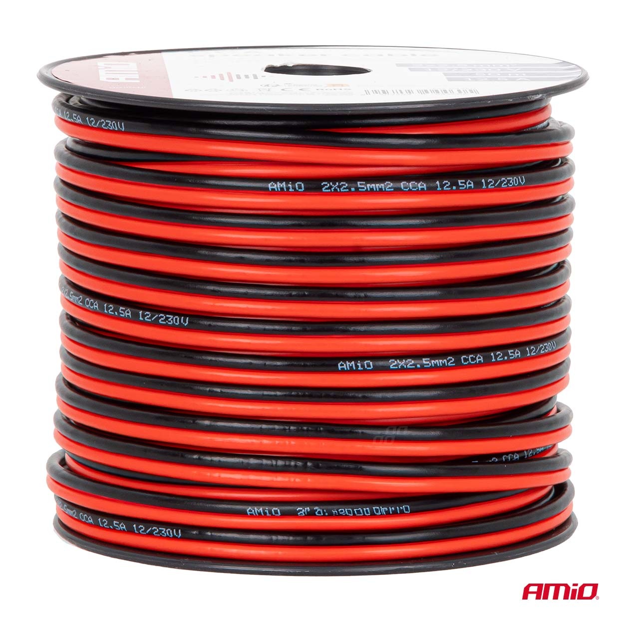 Εικόνα 2 από 5 — Amio – Δίδυμο Καλώδιο CCA 2×2,5mm² 50m – 1 τεμ. (04460/AM)