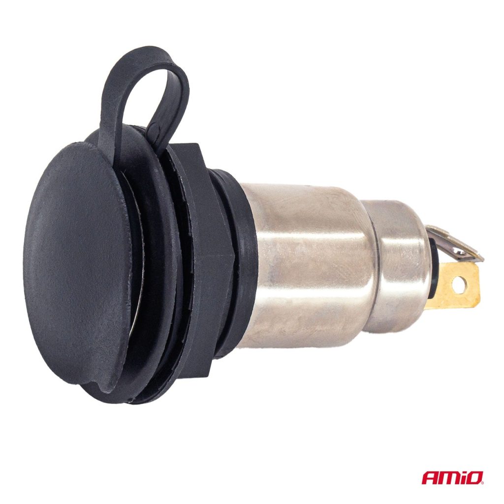 Εικόνα 2 από 5 — Amio – Πρίζα Τροφοδοσίας με Καπάκι 12V / 24V – 250W – 1 τεμ. (04462/AM)
