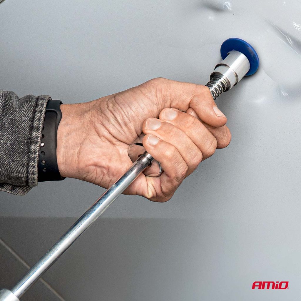 Εικόνα 3 από 6 — Amio – Kit Επισκευής Λαμαρίνας από Λακούβες (Αμάξωμα Οχήματος) τύπου Inertial Hammer με 18 Αντάπτορες για Επιβατικά Αυτοκίνητα – 1 σετ (04597/AM)