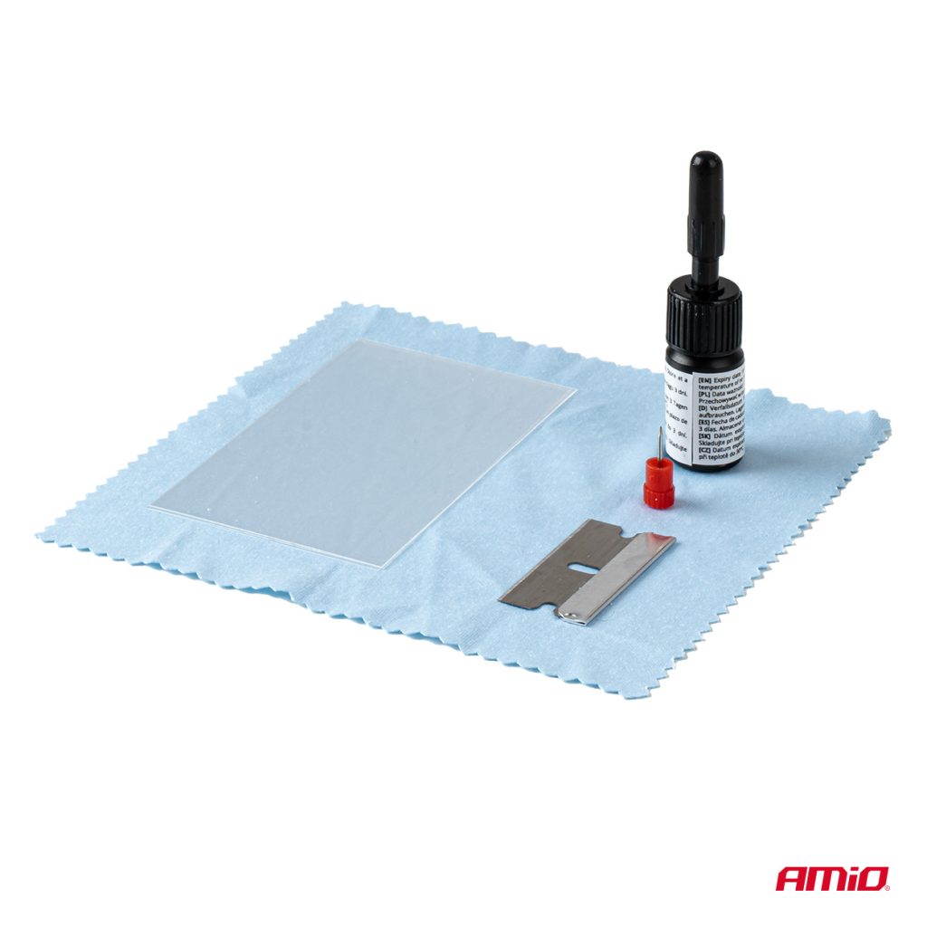 Εικόνα 3 από 6 — Amio – Kit Επισκευής Παρμπρίζ & Τζαμιών με Ρητίνη Heavy Duty για Ασφαλή Εγκατάσταση & Καθημερινή Χρήση – 1 Κιτ (04792/AM)