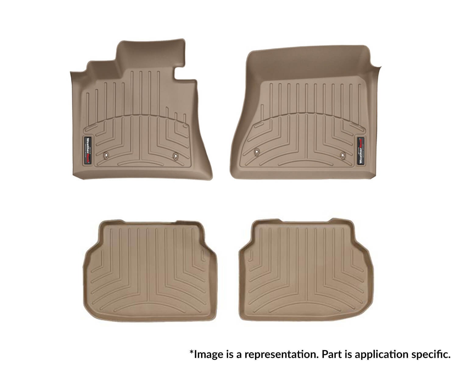 Εικόνα 1 από 3 — WeatherTech – Προστατευτικά Πατάκια Λάστιχο για Mercedes-Benz C-Class (W203) 05/2000 > 01/2007 4πορτο / Sedan για κορυφαία προστασία εσωτερικού με ανθεκτική κατασκευή παντός καιρού – 1 Σετ (45264-1-2/OTO)