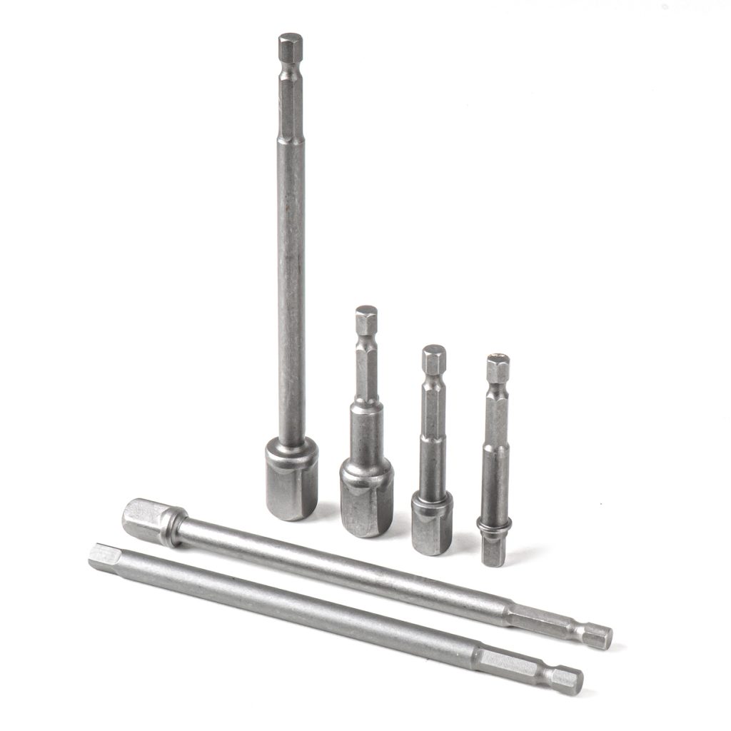 Εικόνα 1 από 5 — Amio – Προσαρμογείς HEX 1/4″ σε Καρυδάκια 1/4″ 3/8″ 1/2″ Heavy Duty για Σταθερή Τοποθέτηση & Καθημερινή Χρήση – Σετ 6 Τεμ. (04781/AM)
