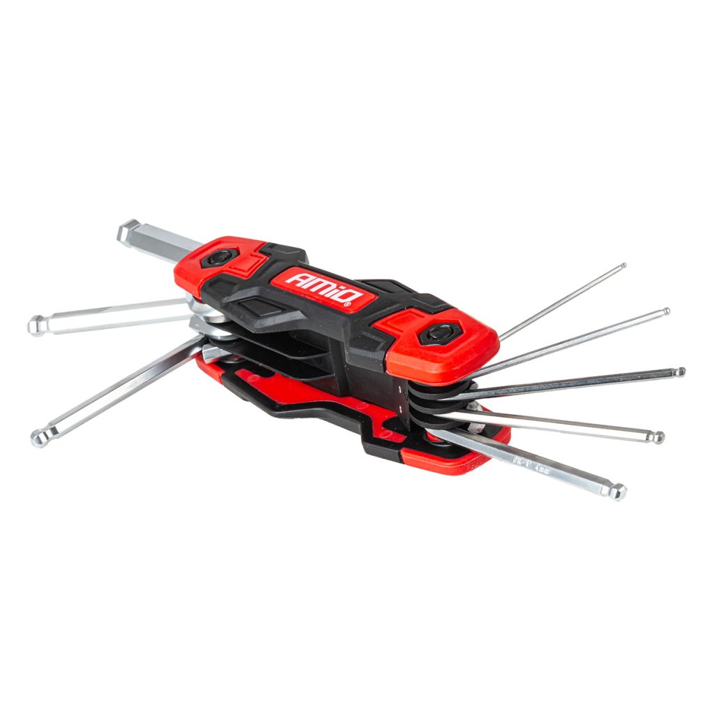 Εικόνα 1 από 5 — Amio – Πτυσσόμενα Κλειδιά Allen Imbus CR-V 1.5-8mm Πολυεργαλείο Heavy Duty για Σταθερή Εφαρμογή στη Βίδα & Καθημερινή Χρήση – 1 Τεμ. (04788/AM)