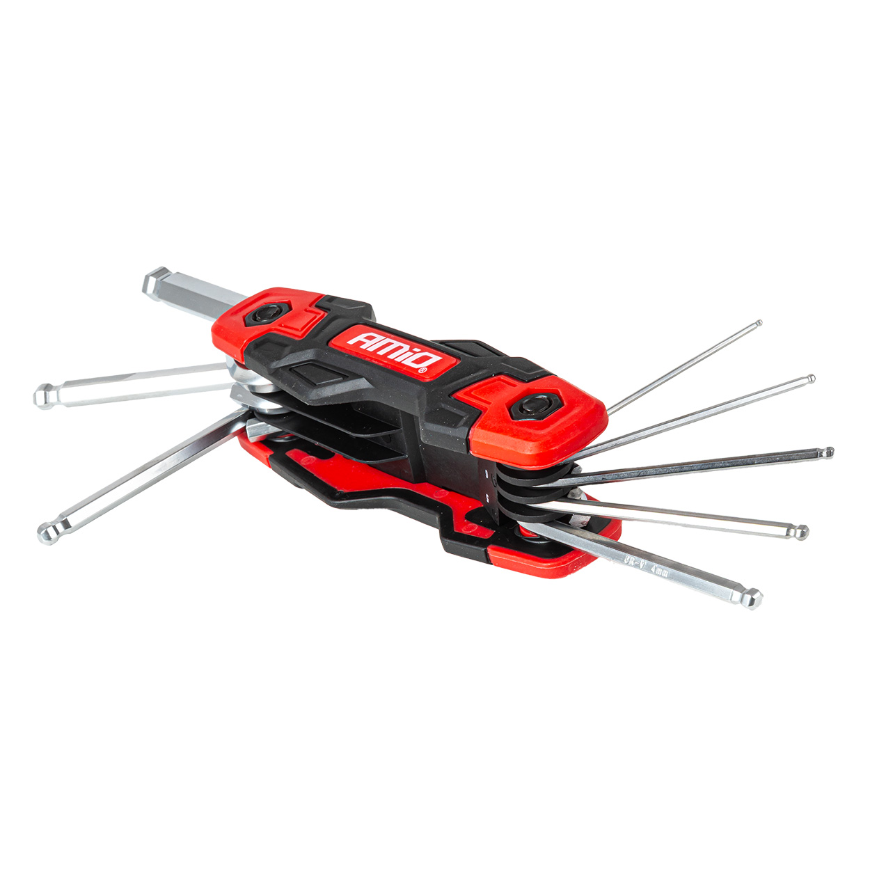 Εικόνα 1 από 5 — Amio – Πτυσσόμενα Κλειδιά Allen Imbus CR-V 1.5-8mm Πολυεργαλείο Heavy Duty για Σταθερή Εφαρμογή στη Βίδα & Καθημερινή Χρήση – 1 Τεμ. (04788/AM)