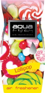Aqua - ΑΡΩΜΑΤΙΚΟ ΑΥΤΟΚΙΝΗΤΟΥ ΚΡΕΜΑΣΤΟ ΜΕ ΑΡΩΜΑ ΓΛΕΙΦΙΤΖΟΥΡΙ LOLLIPOP AQUA - 1 TEM. (10-121/AQ)